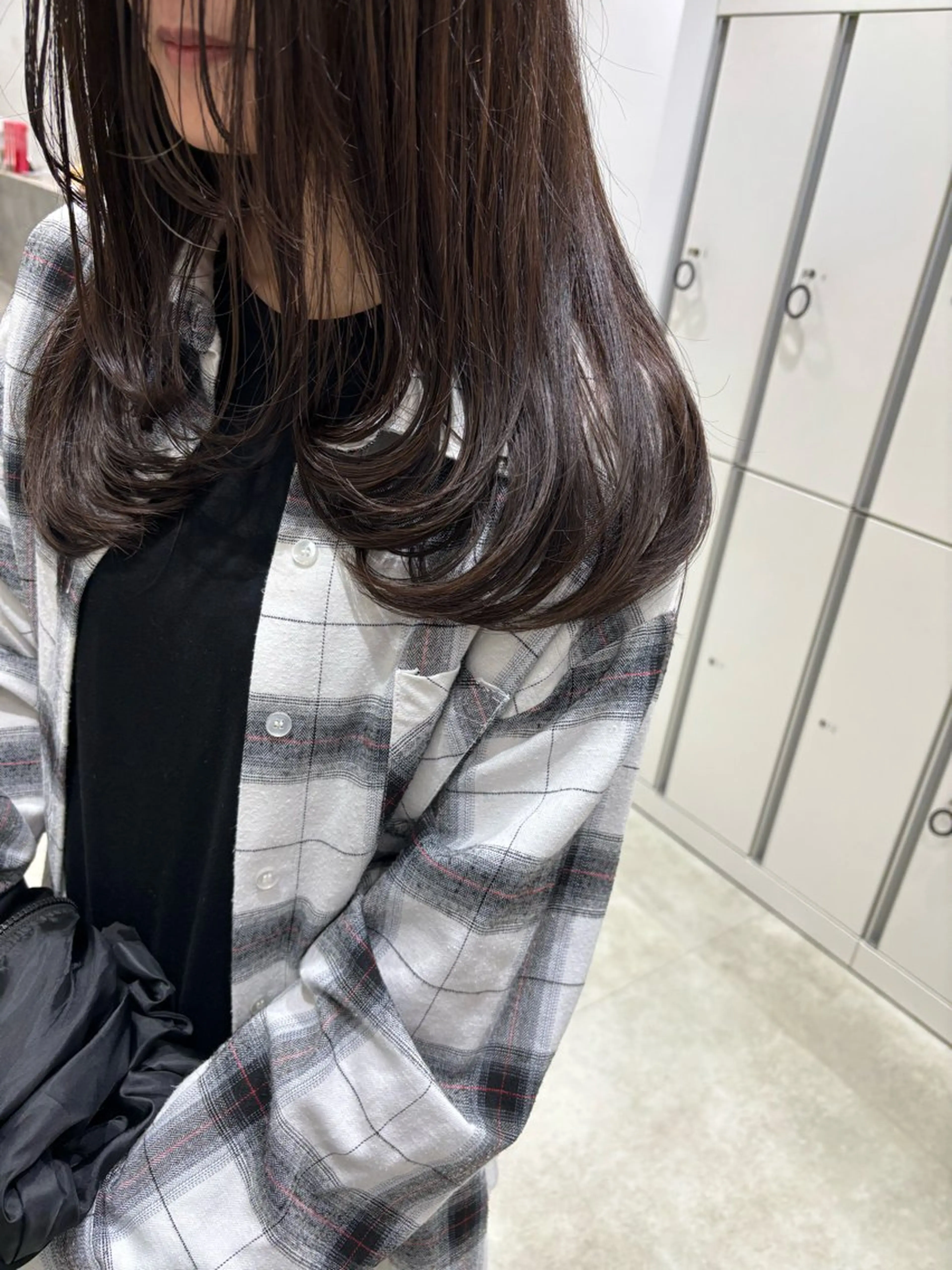 ロング ロングレイヤー 顔まわりレイヤー 顔周りカット レイヤーカット ロング ボブ/ショート/金田 夏葵のヘアスタイル