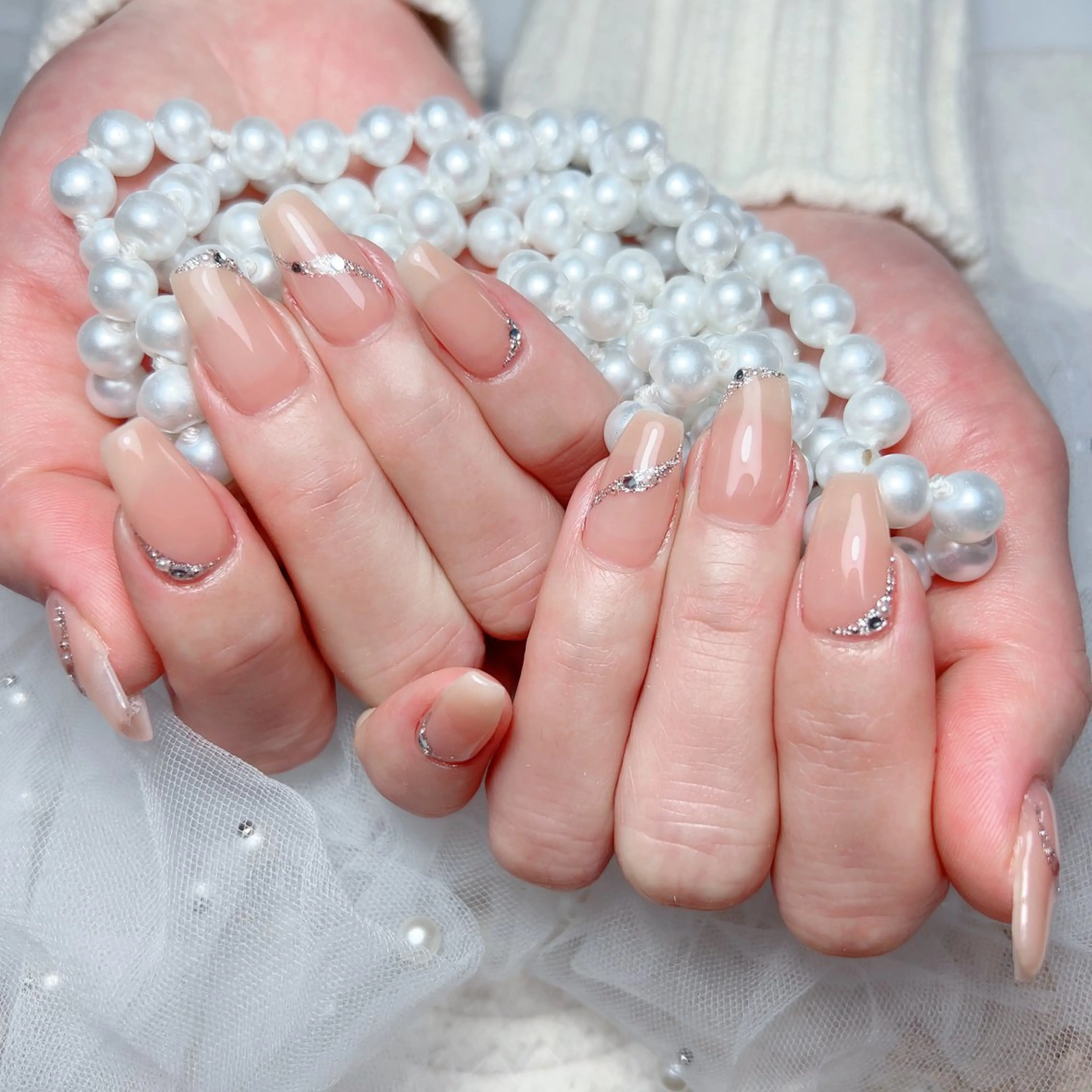 ネイル ハンドネイル M🌷nail 長さだし専門店のネイルデザイン