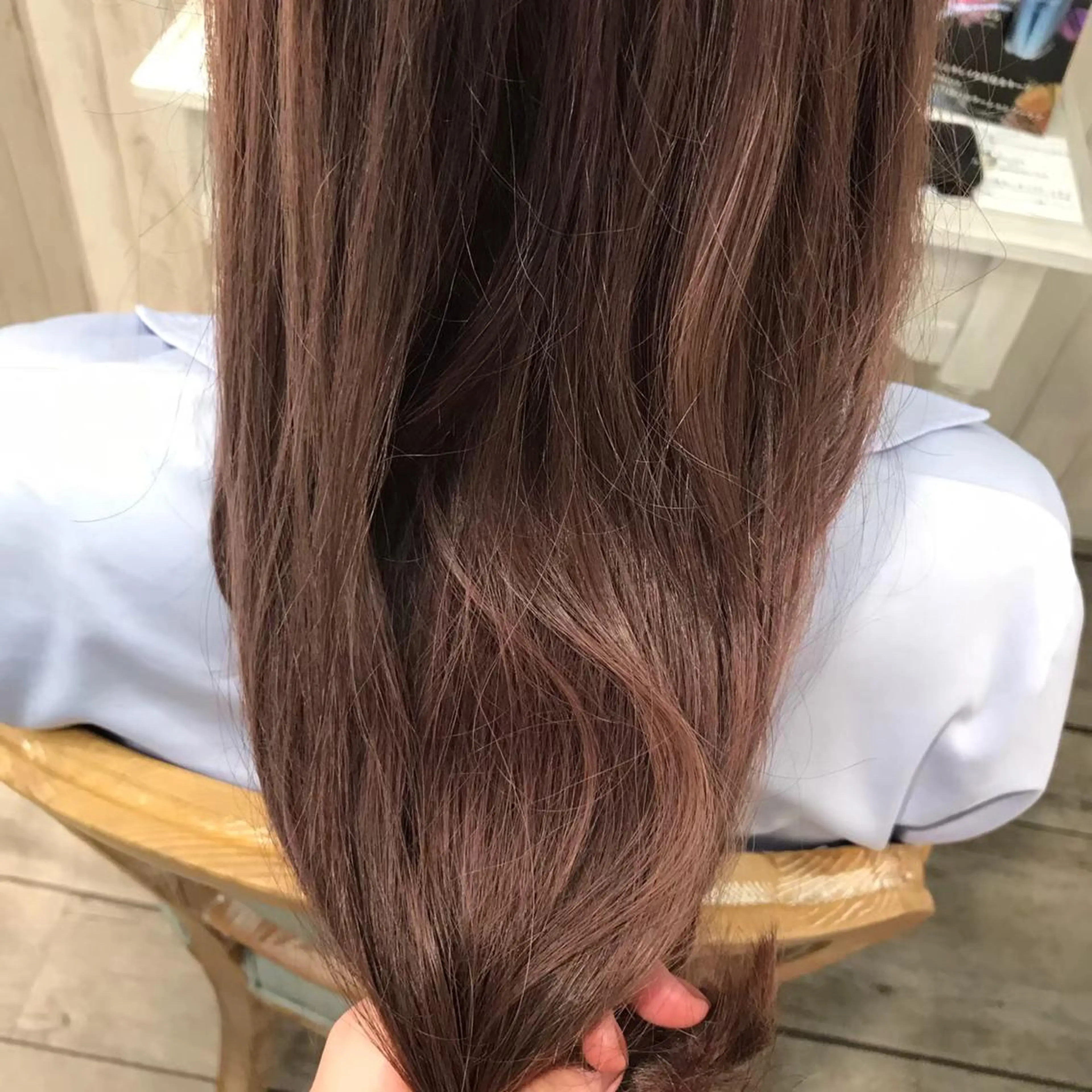 セミロング カラー exfa sakura🪞のヘアスタイル