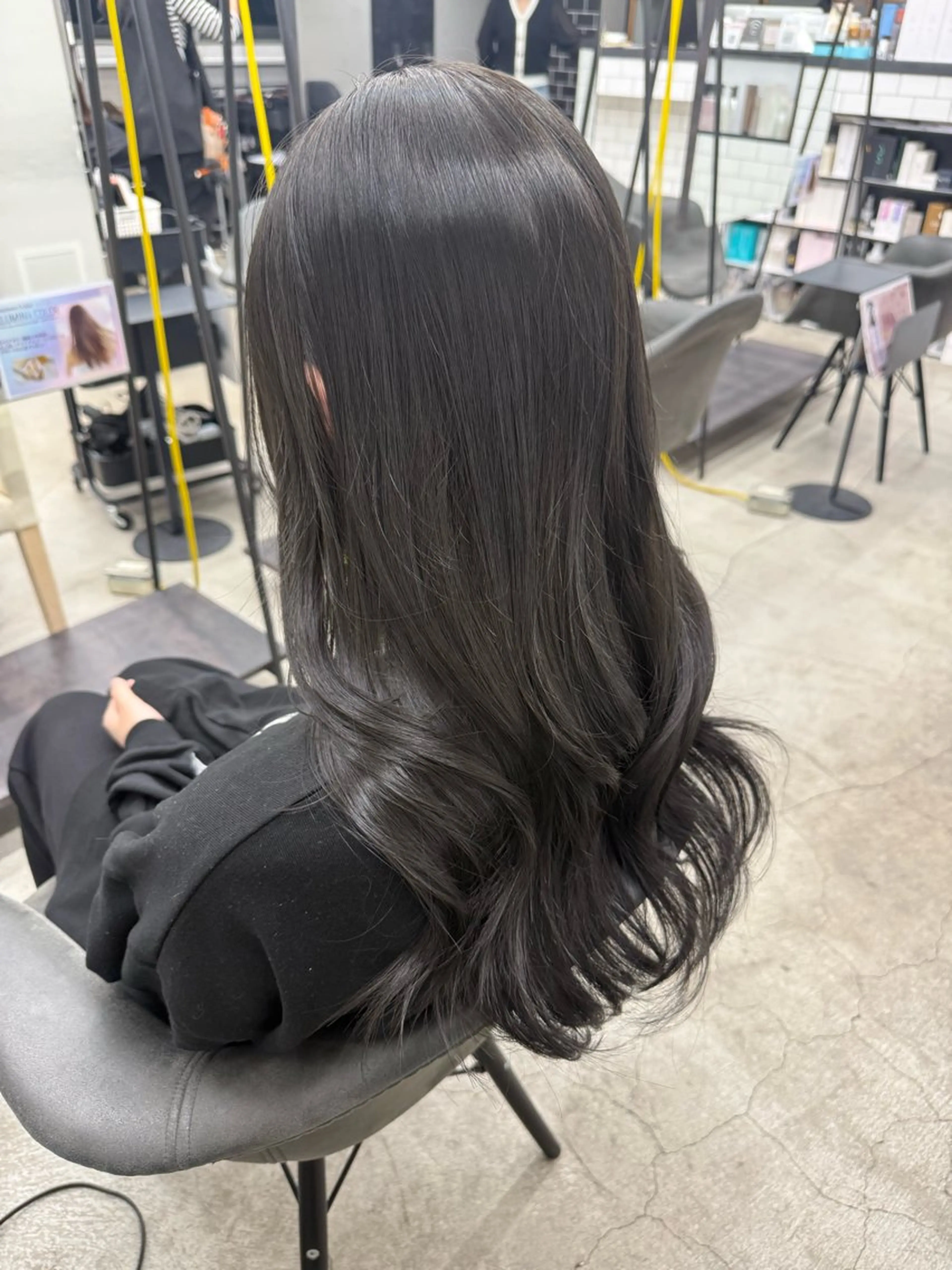 ロング カット ヘアカラー トリートメント 韓国🫧髪質改善🫧 縮毛矯正🫧陽菜🫧のヘアスタイル