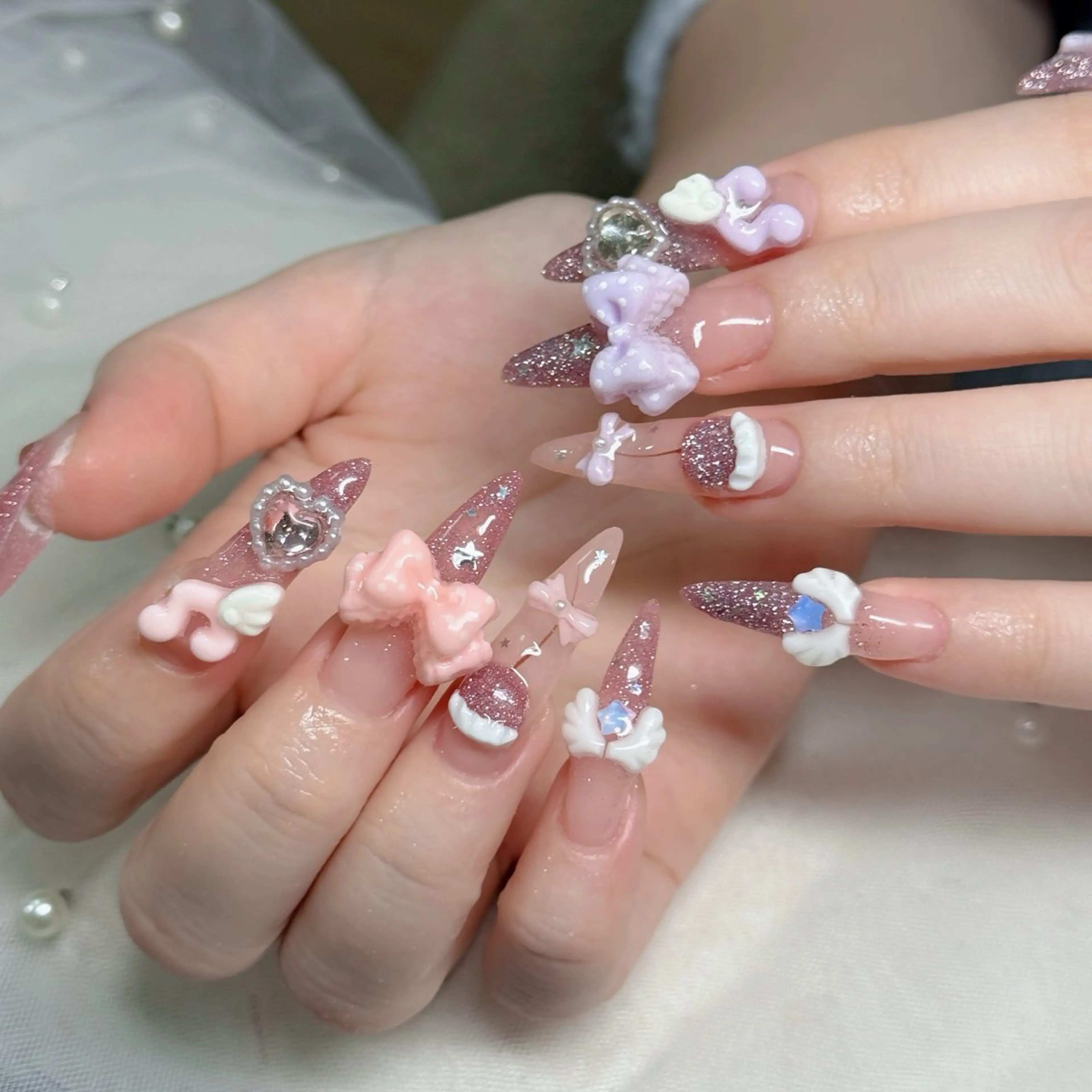 ネイル べっ甲ネイル チークネイル フラッシュネイル フラワーネイル フットネイル ハンドネイル Hani Nail Salonのネイルデザイン