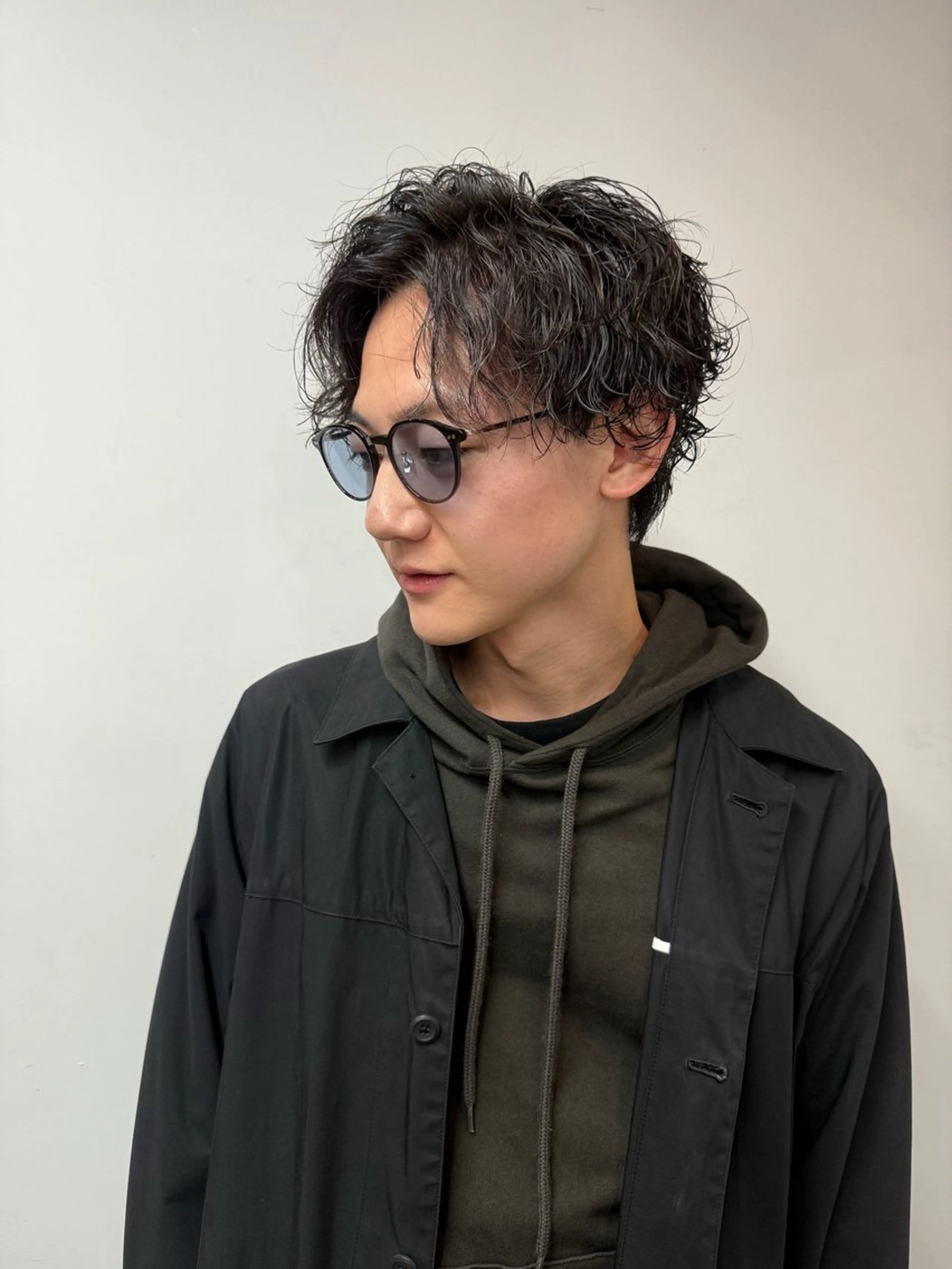 パーマ メンズ メンズパーマ 波巻きパーマ カット パーマ SHICUNEアサミ /ショート/メンズのヘアスタイル