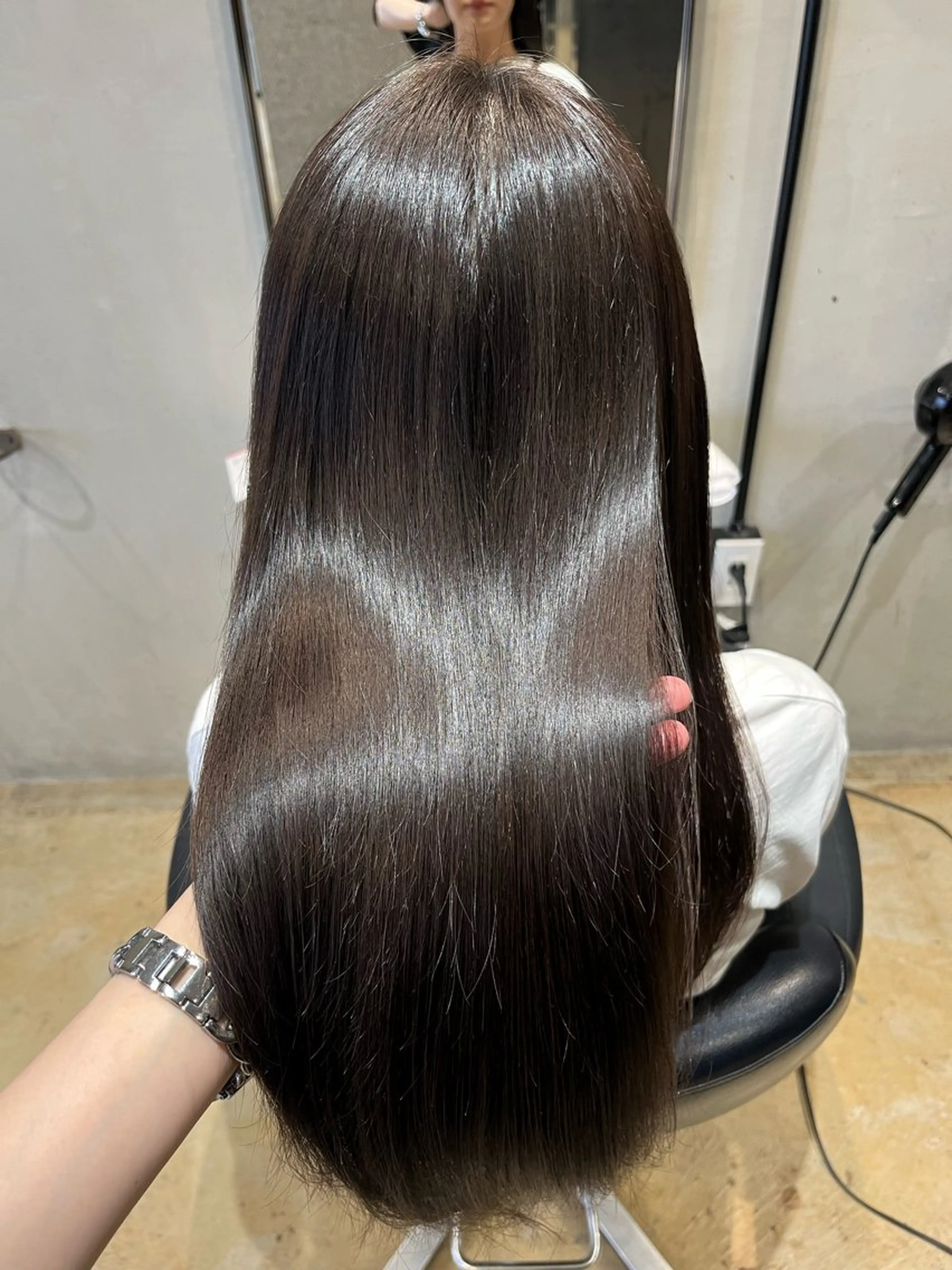 ロング カラー ヘアアレンジ トリートメント みわ/博多 ブリーチ/メンズヘアのヘアスタイル