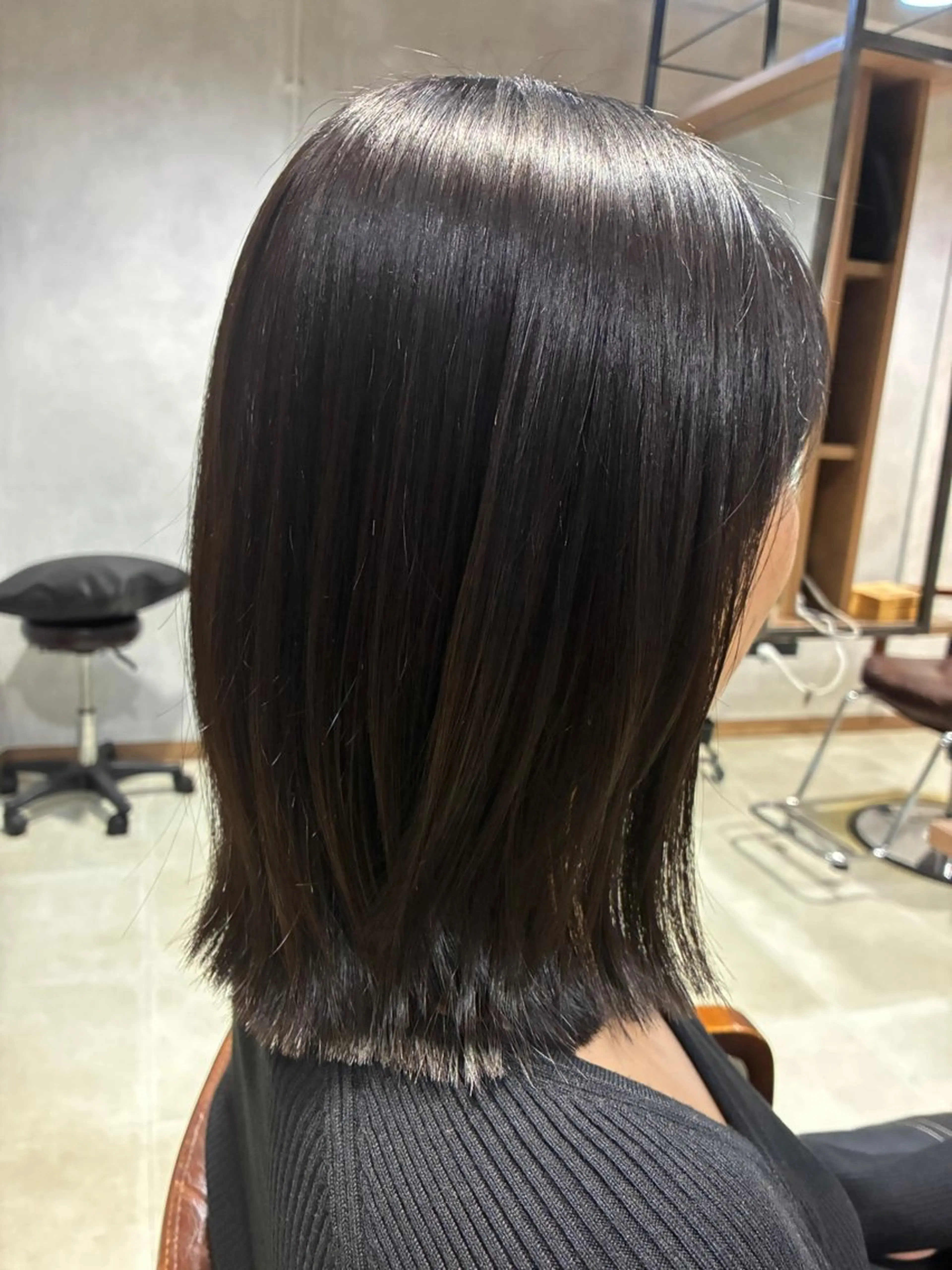 ミディアム 縮毛矯正 nara misakiのヘアスタイル