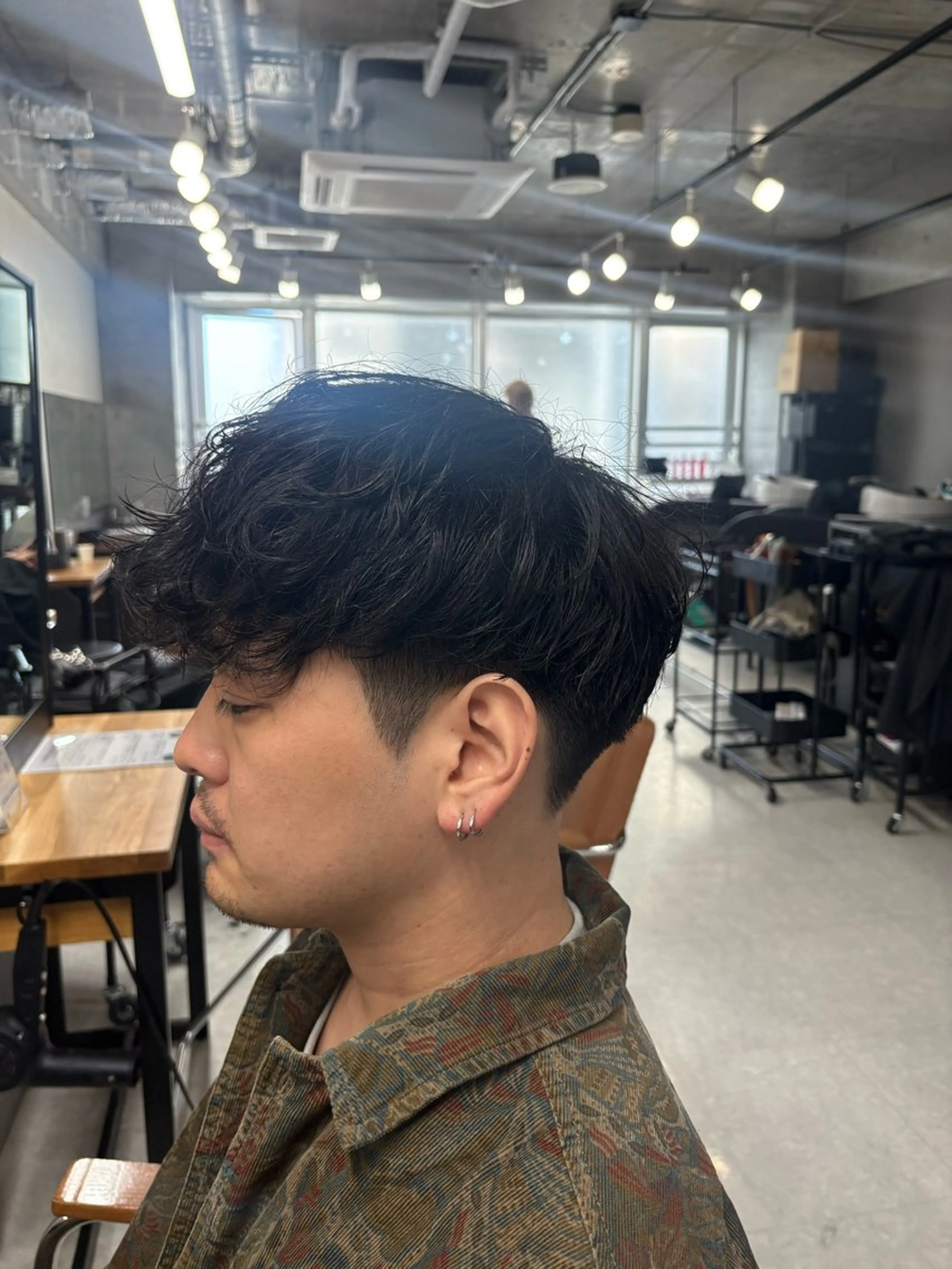 パーマ メンズ スペインカール メンズパーマ特化 園田　楓莉のヘアスタイル