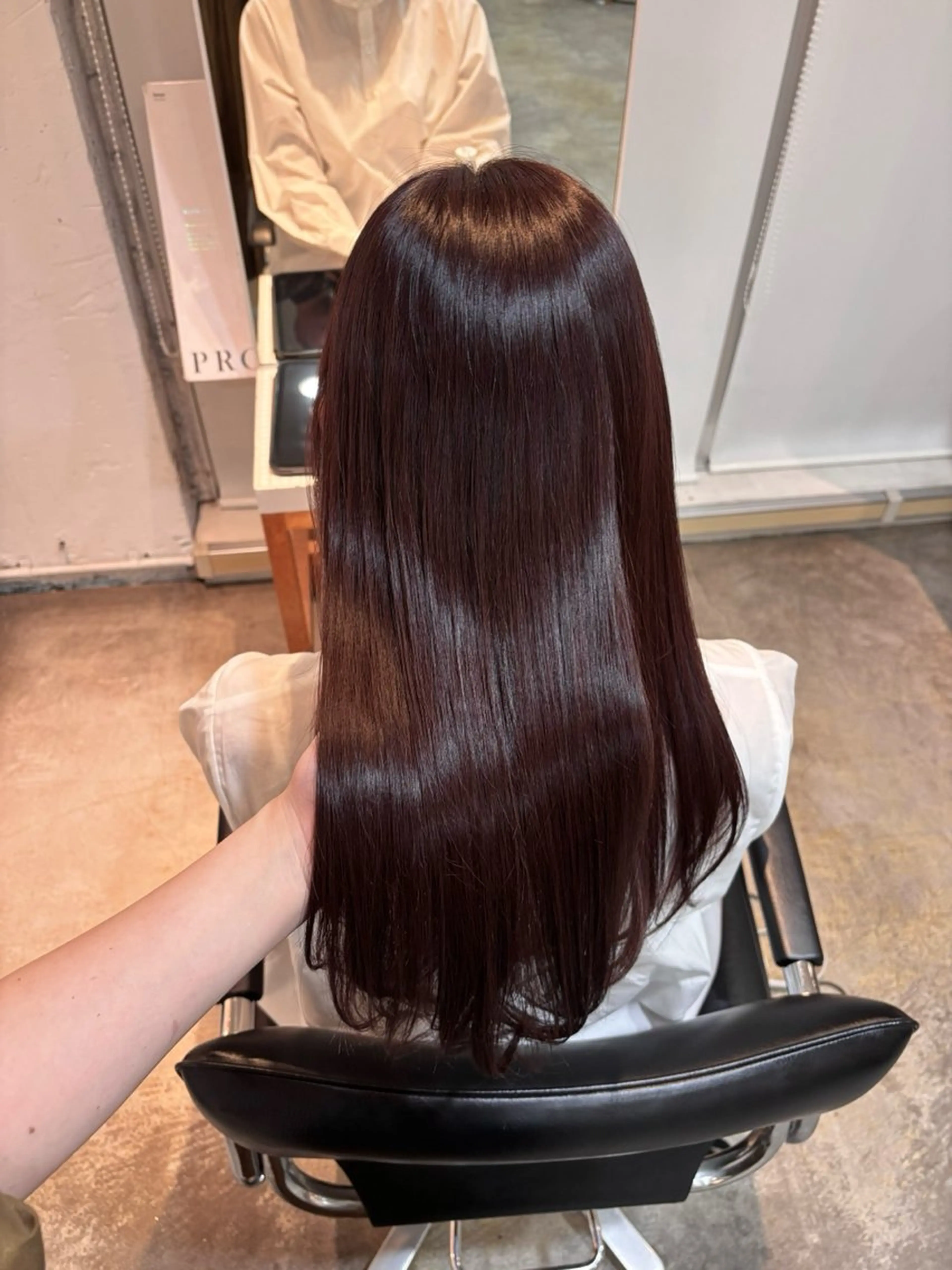 ロング カラー ラベンダーカラー ピンクカラー ピンクラベンダー ヘアカラー 栗林 惟のヘアスタイル