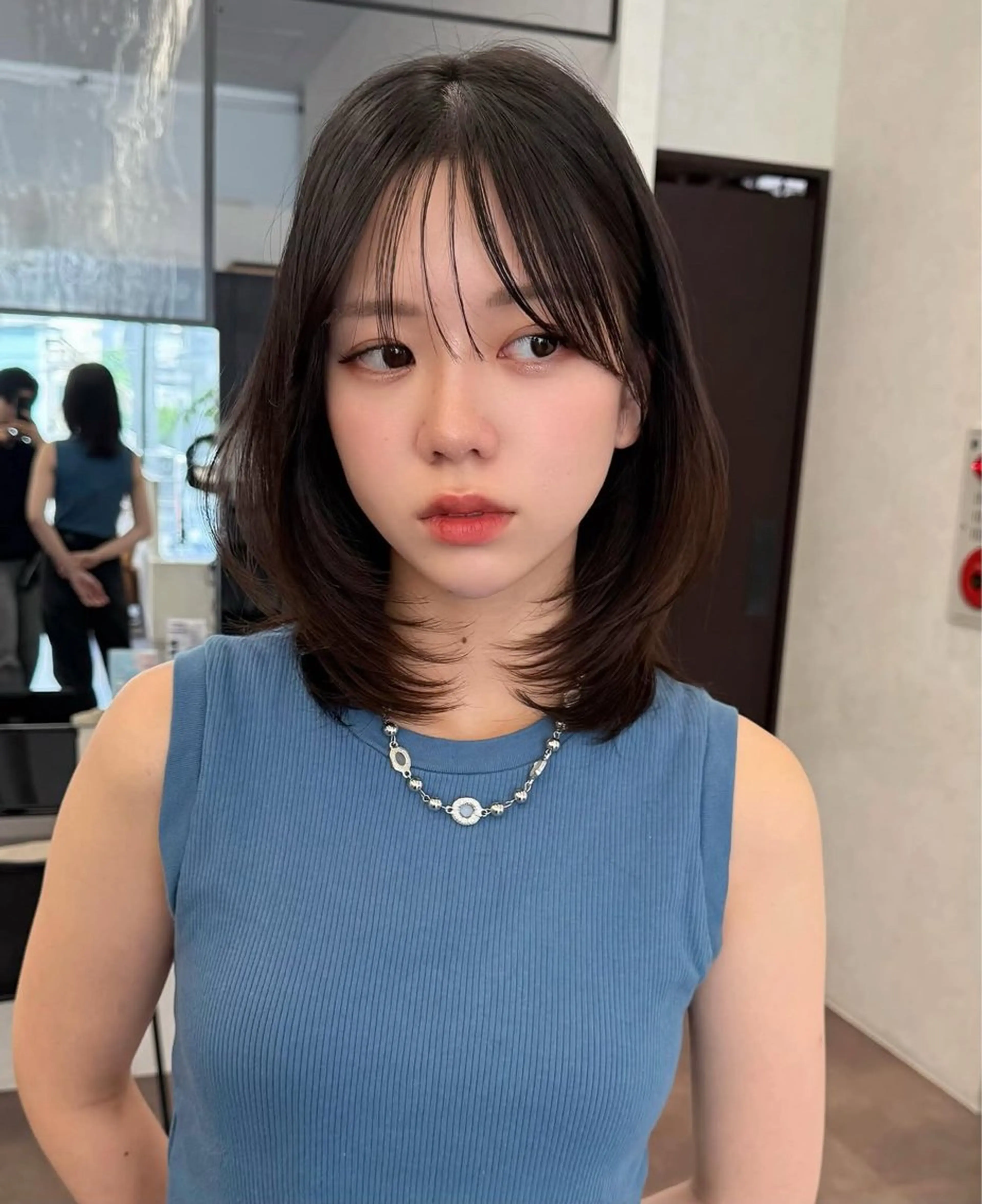 ミディアム 似合わせ×透明感カラ ーなら🎀マリアのヘアスタイル