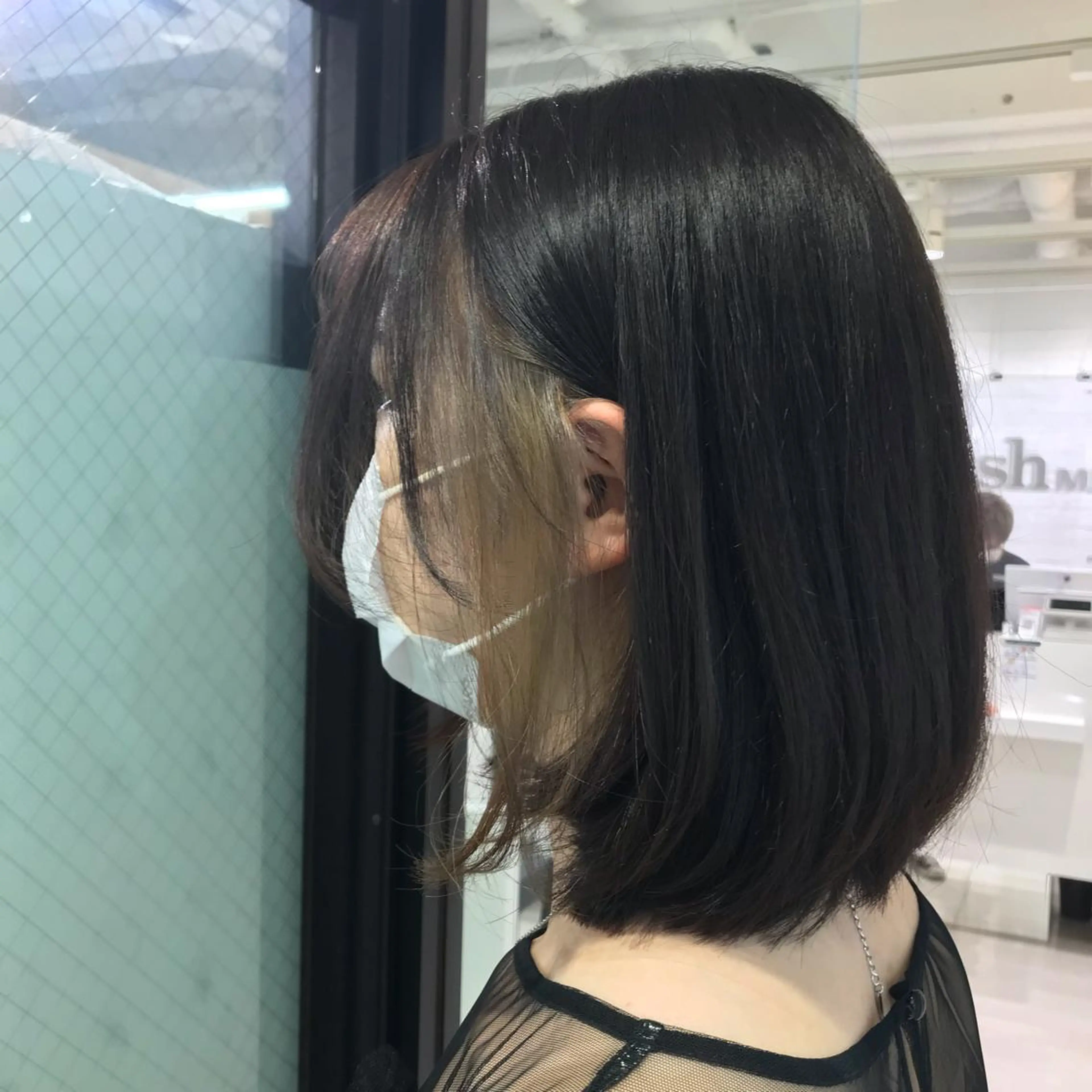 ミディアム カラー ベージュカラー イヤリングカラー グレージュ イルミナカラー ラベンダーカラー ヘアカラー トリートメント 【暖色カラー特化】 中山由梨のヘアスタイル