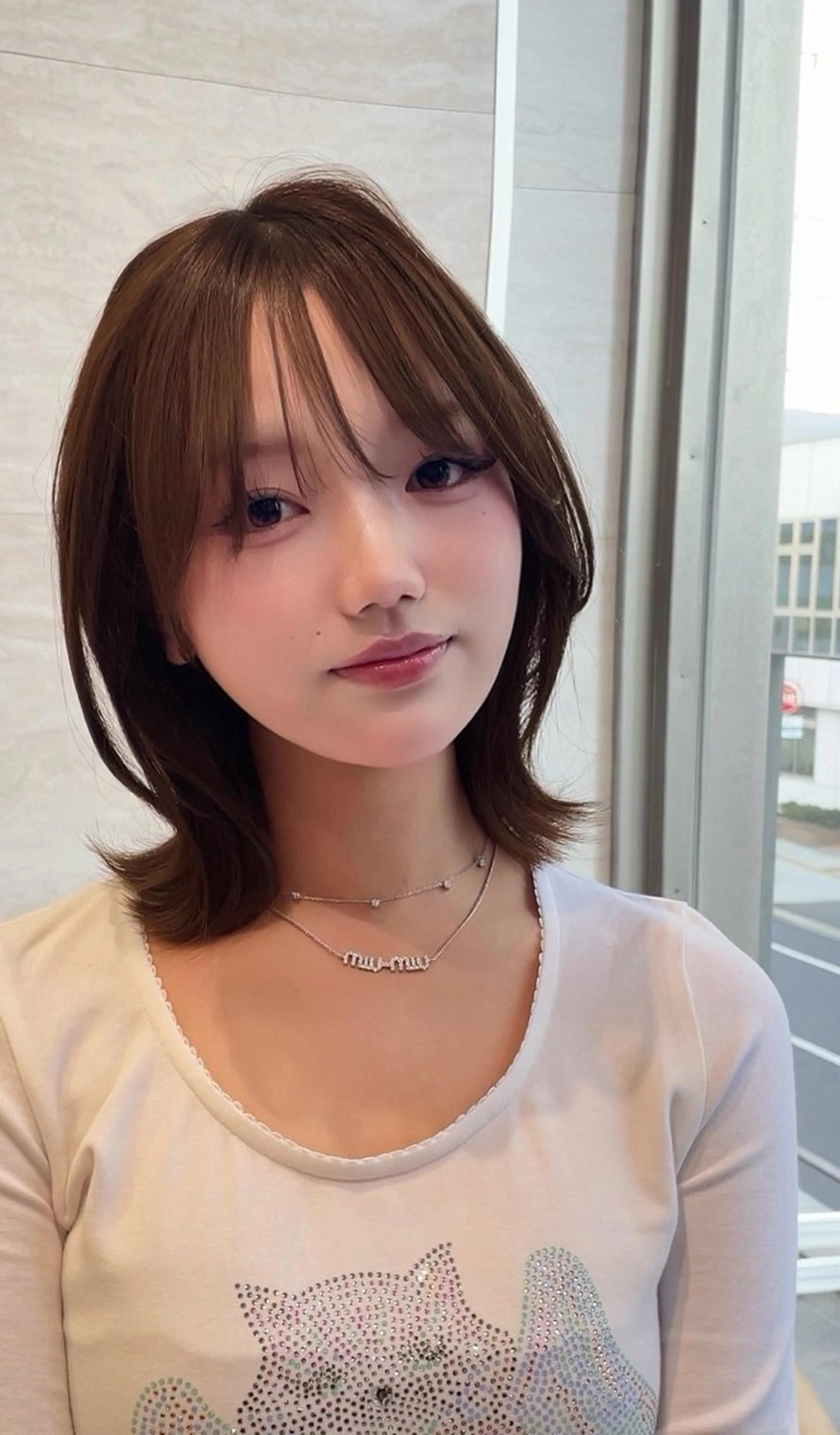 ミディアム ‎似合わせパーマ／ボ ブ/ショートかずや‎のヘアスタイル