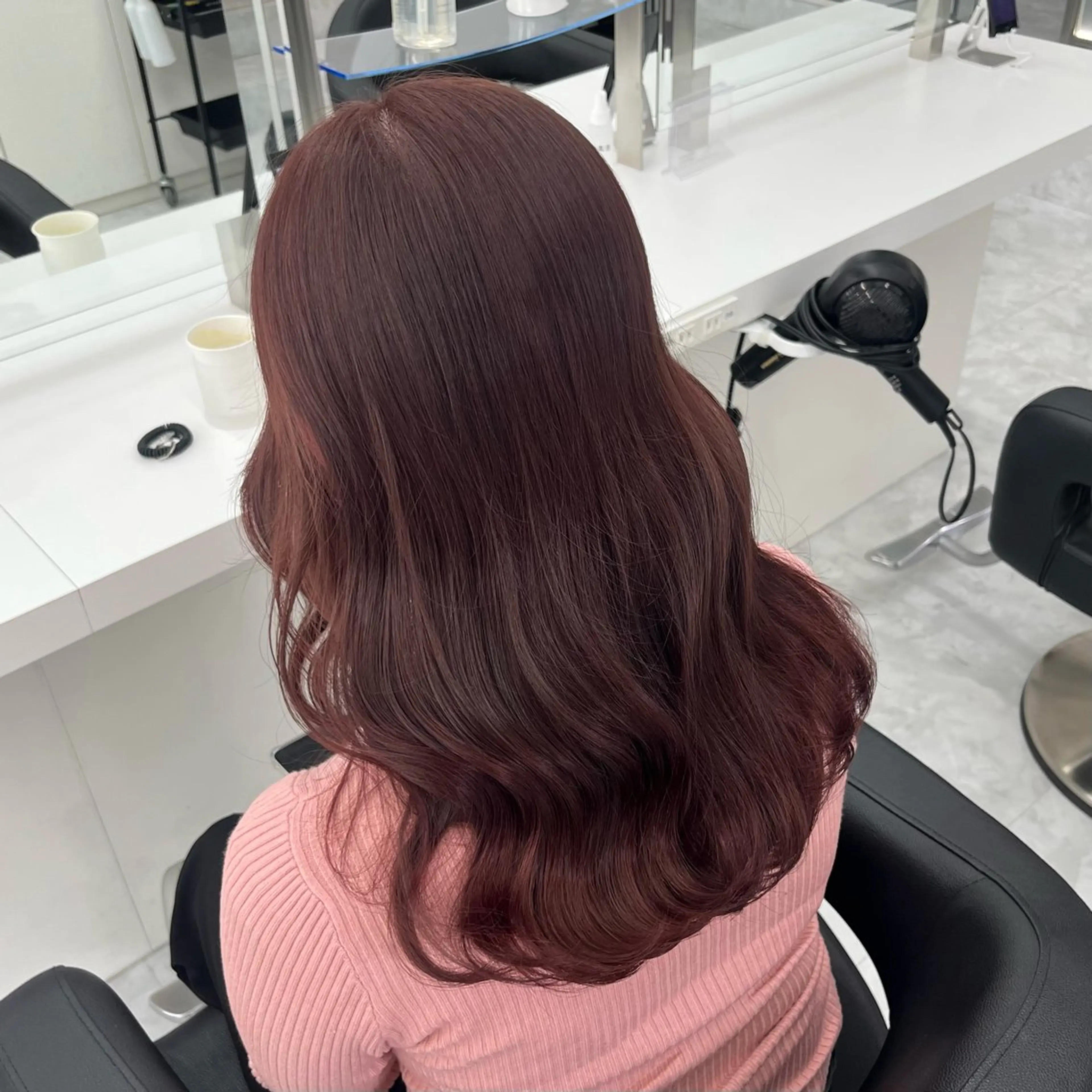 ミディアム カラー ベージュカラー 黒髪 ブリーチ ブルーカラー ブルーブラック ヘアカラー ケアブリーチ/ 髪質改善/上質艶髪のヘアスタイル