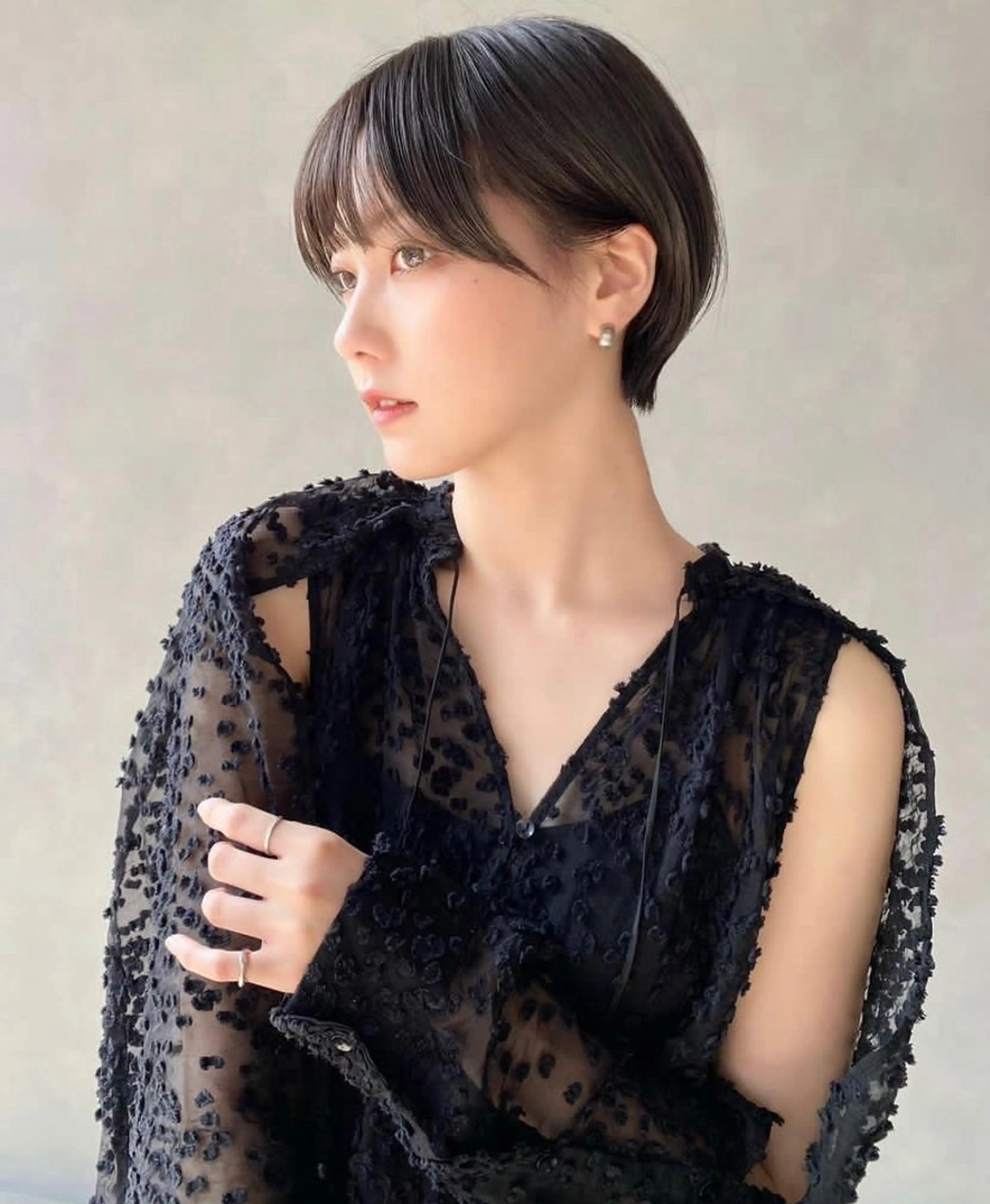 ショート 黒染め落とし ムラ修正　ハイトーンのヘアスタイル