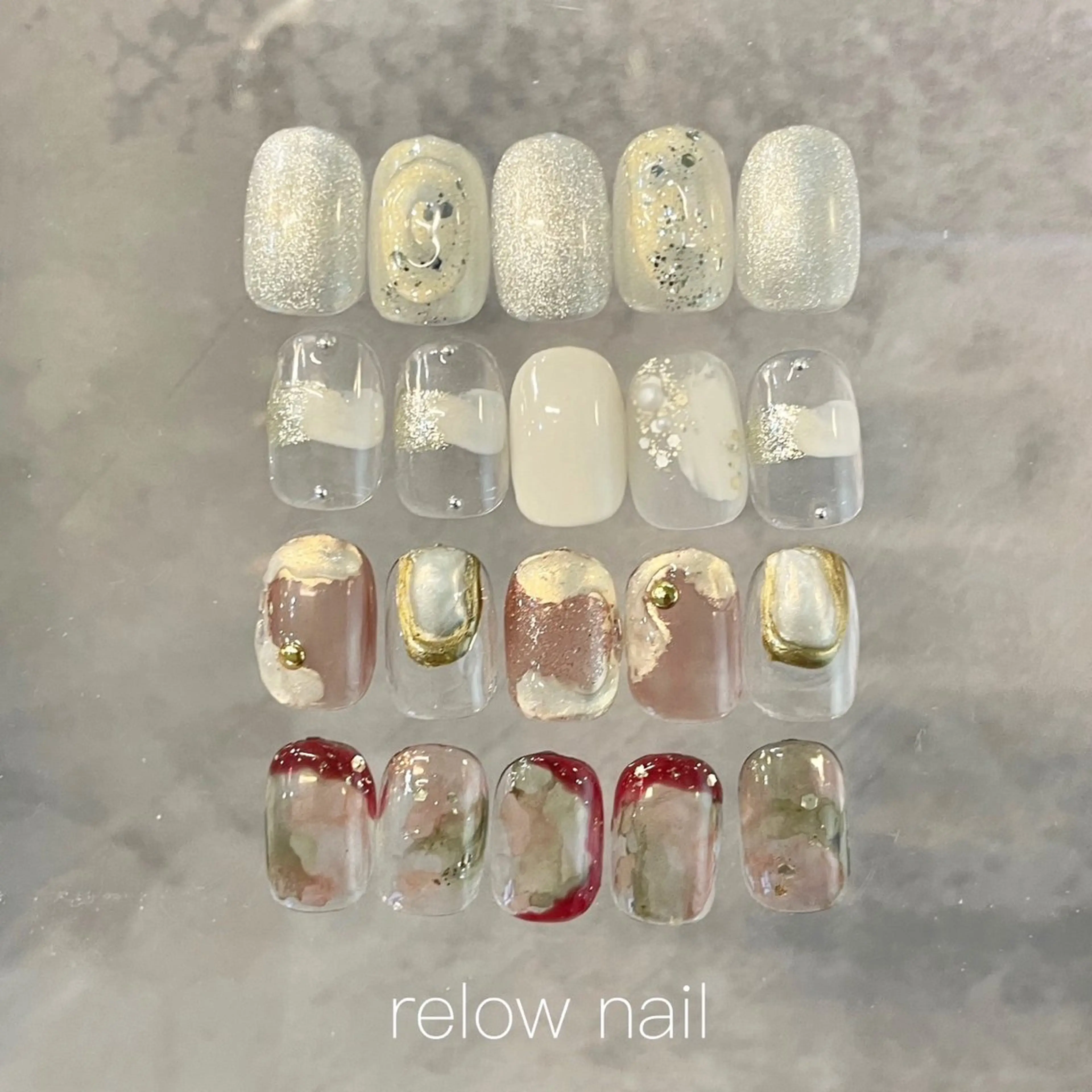 ネイル ハンドネイル anyora nail salon所属・大人ワンホン キラキラ／Ayanoのネイルデザイン