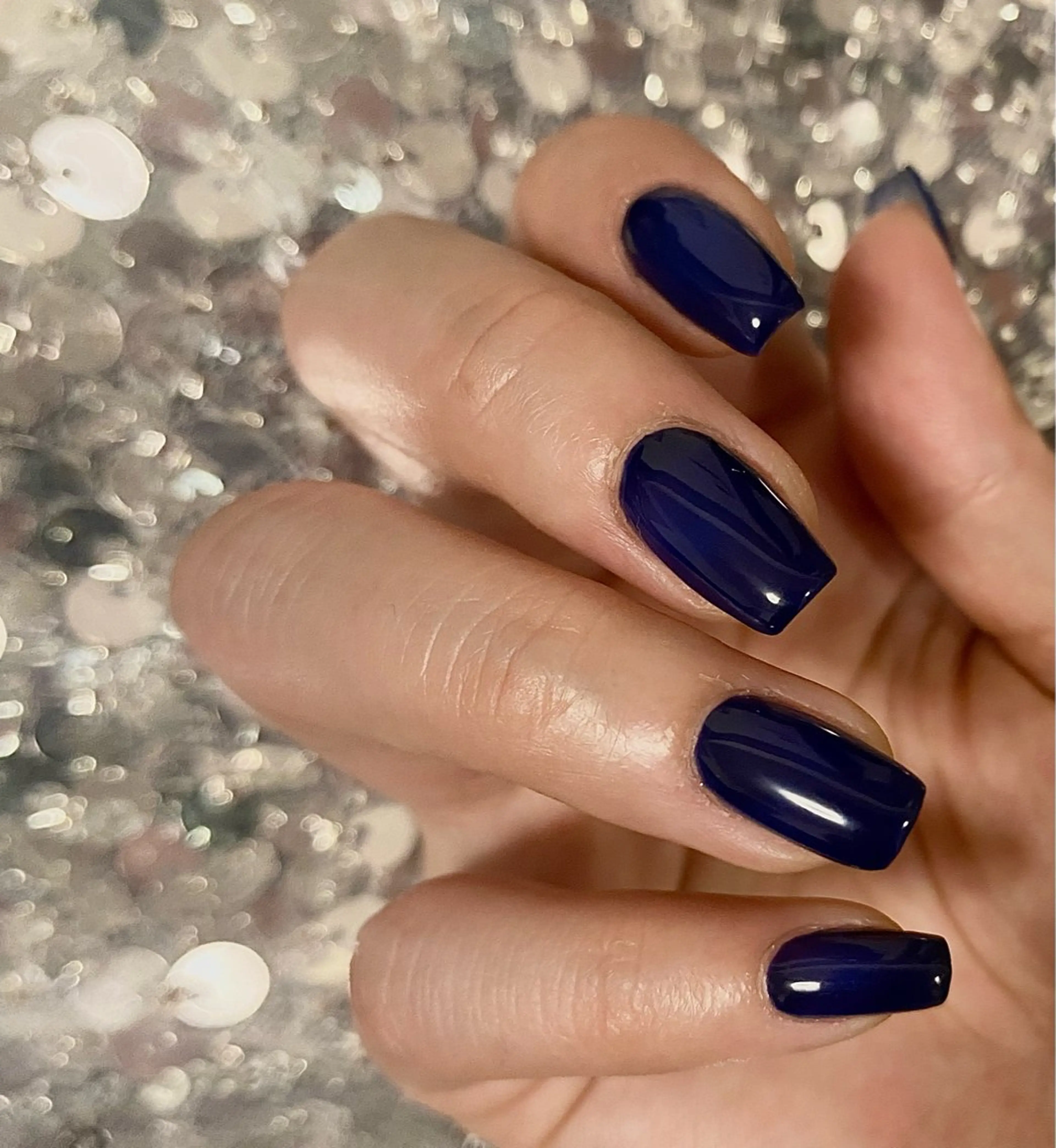 ネイル ネイビー ワンカラーネイル ハンドネイル LAJITTO所属・LAJITTO ANJUのネイルデザイン
