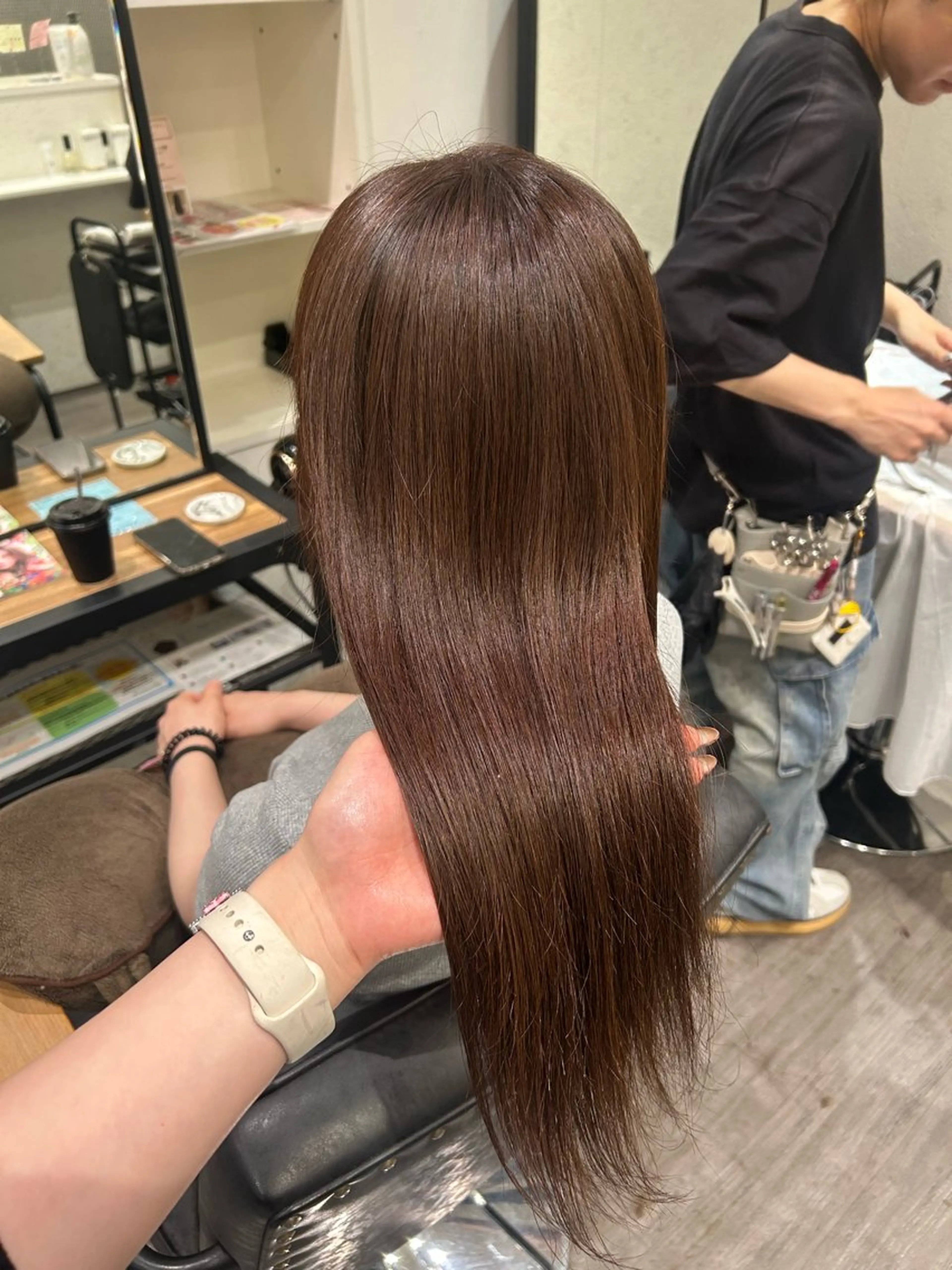 ロング カラー ブラウンカラー マロンブラウン cocotte 💟草間紫音💟のヘアスタイル