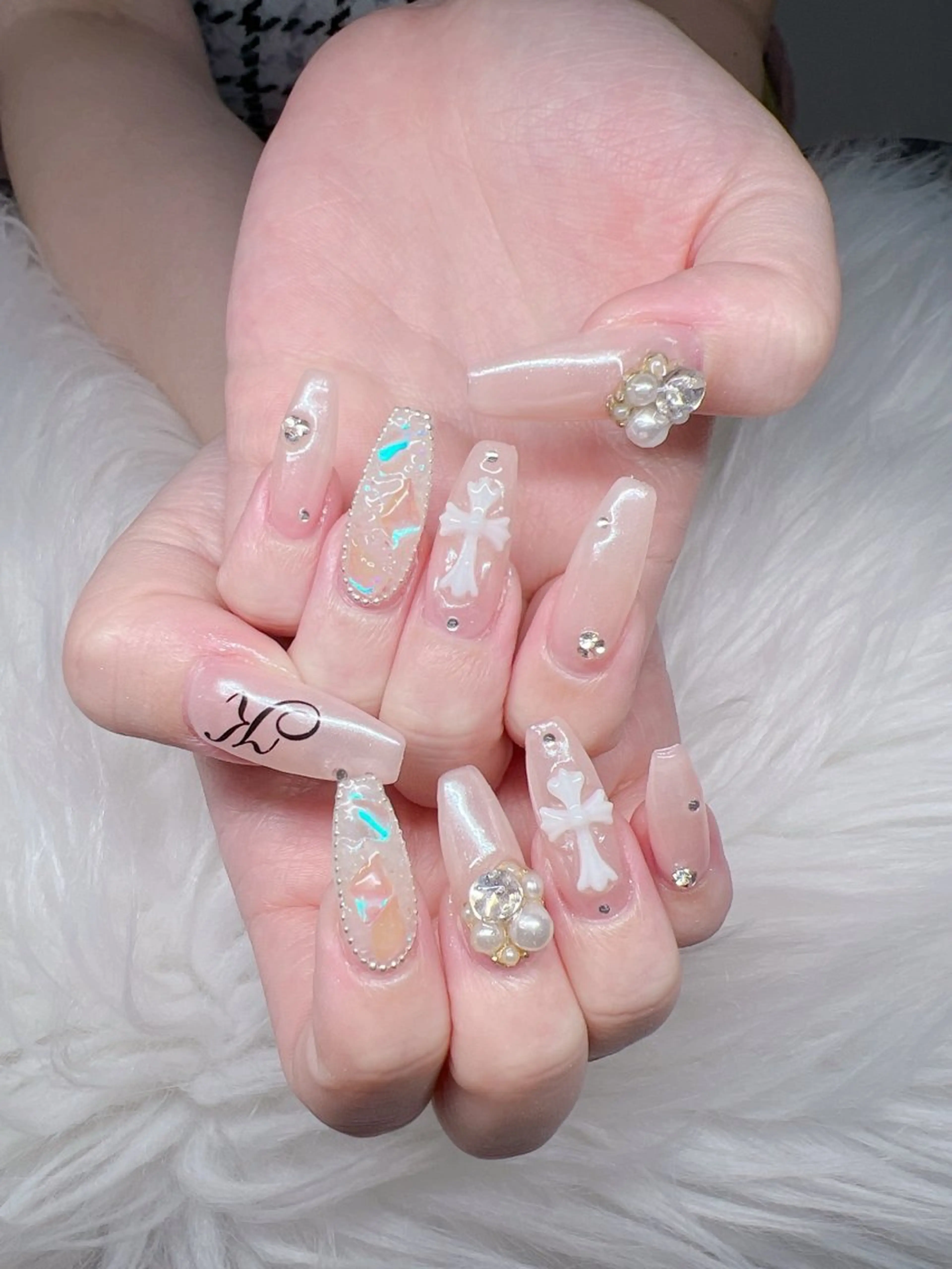 ネイル ハンドネイル Lee Nails チップ長さだし専門店のネイルデザイン