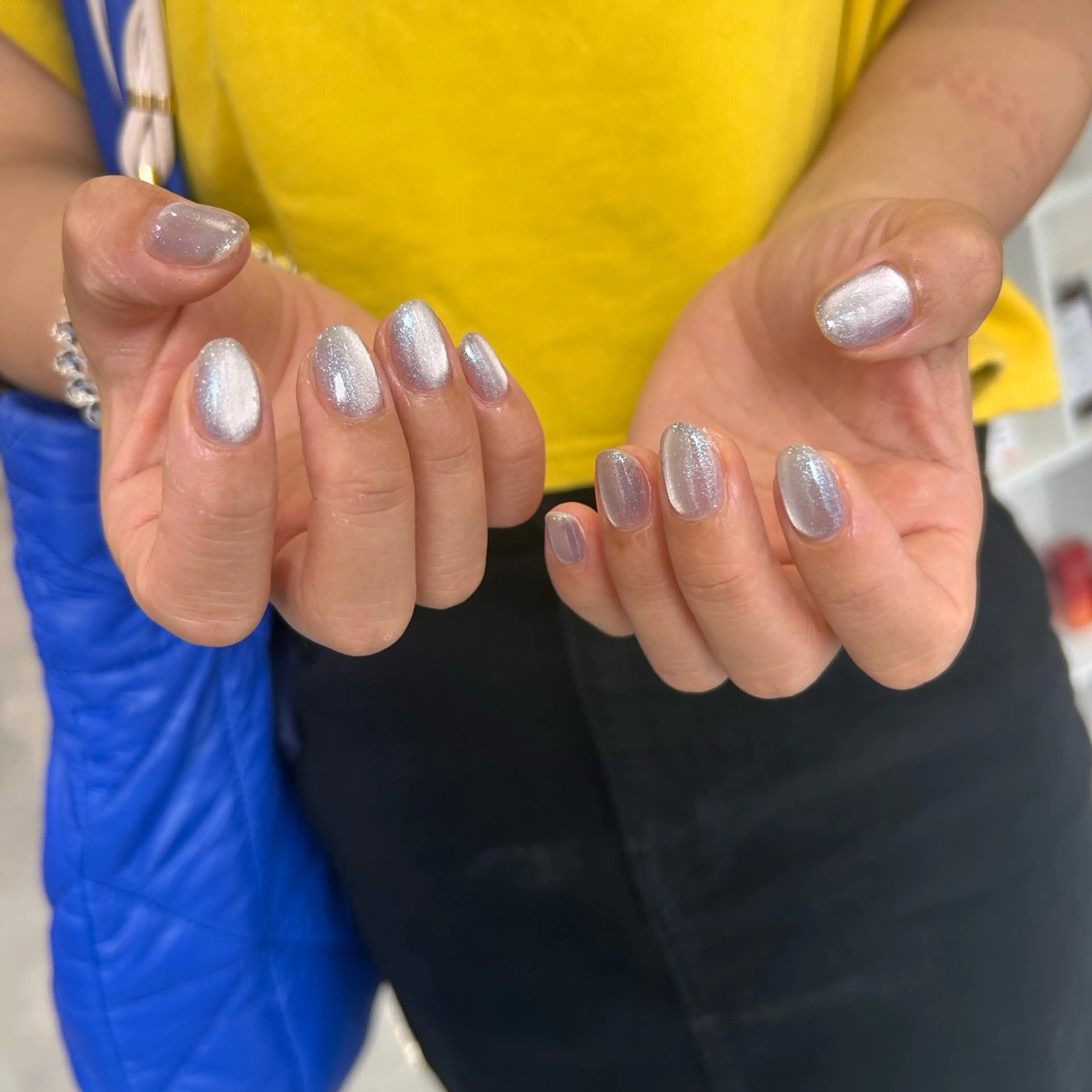 ネイル ブルー ハンドネイル RYO ／Amourのネイルデザイン