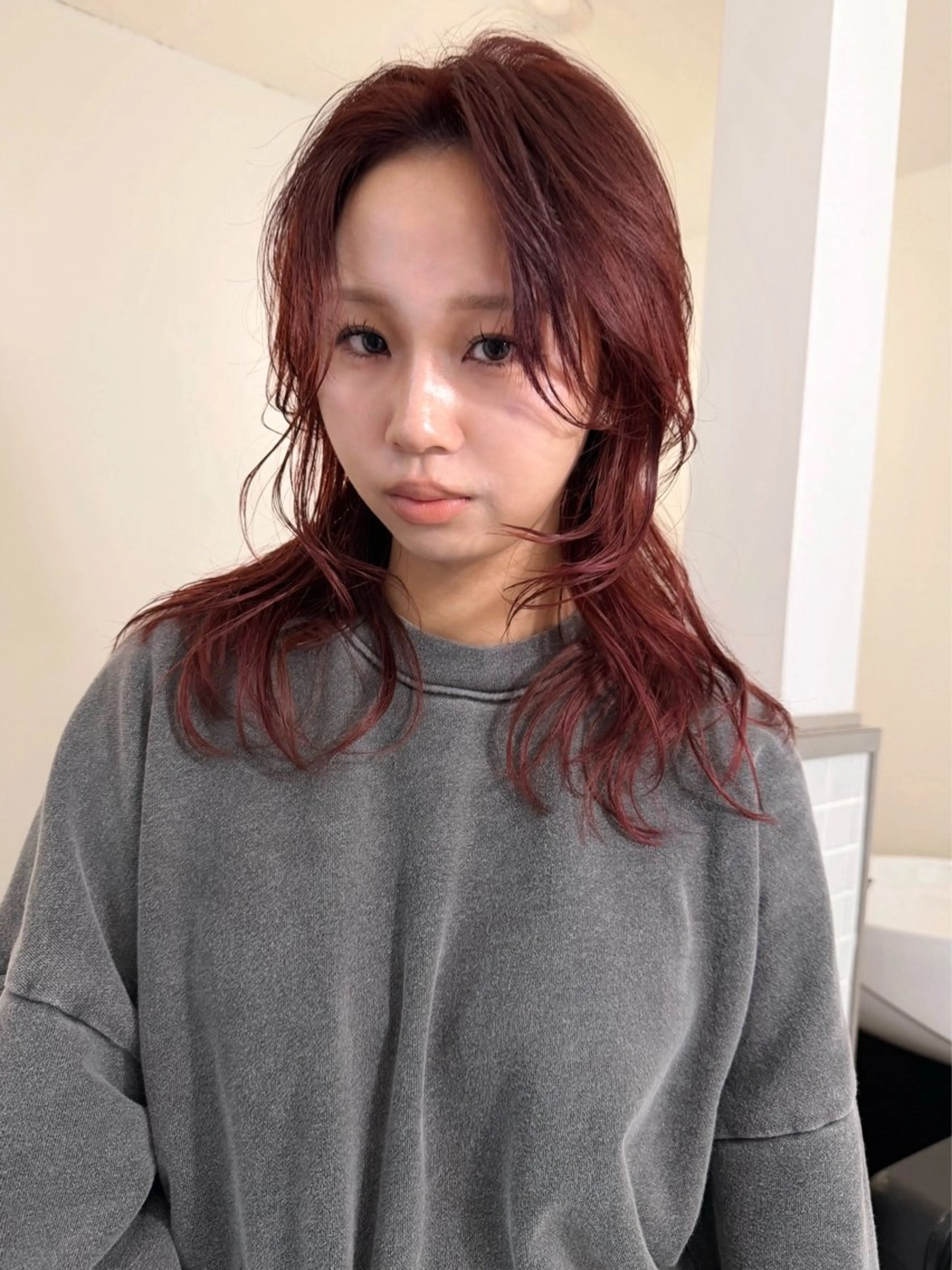 ロング カラー ブリーチ ブリーチなしカラー レイヤーカット カット ヘアカラー トリートメント Kaito🐶 /デザイン/レイヤーのヘアスタイル