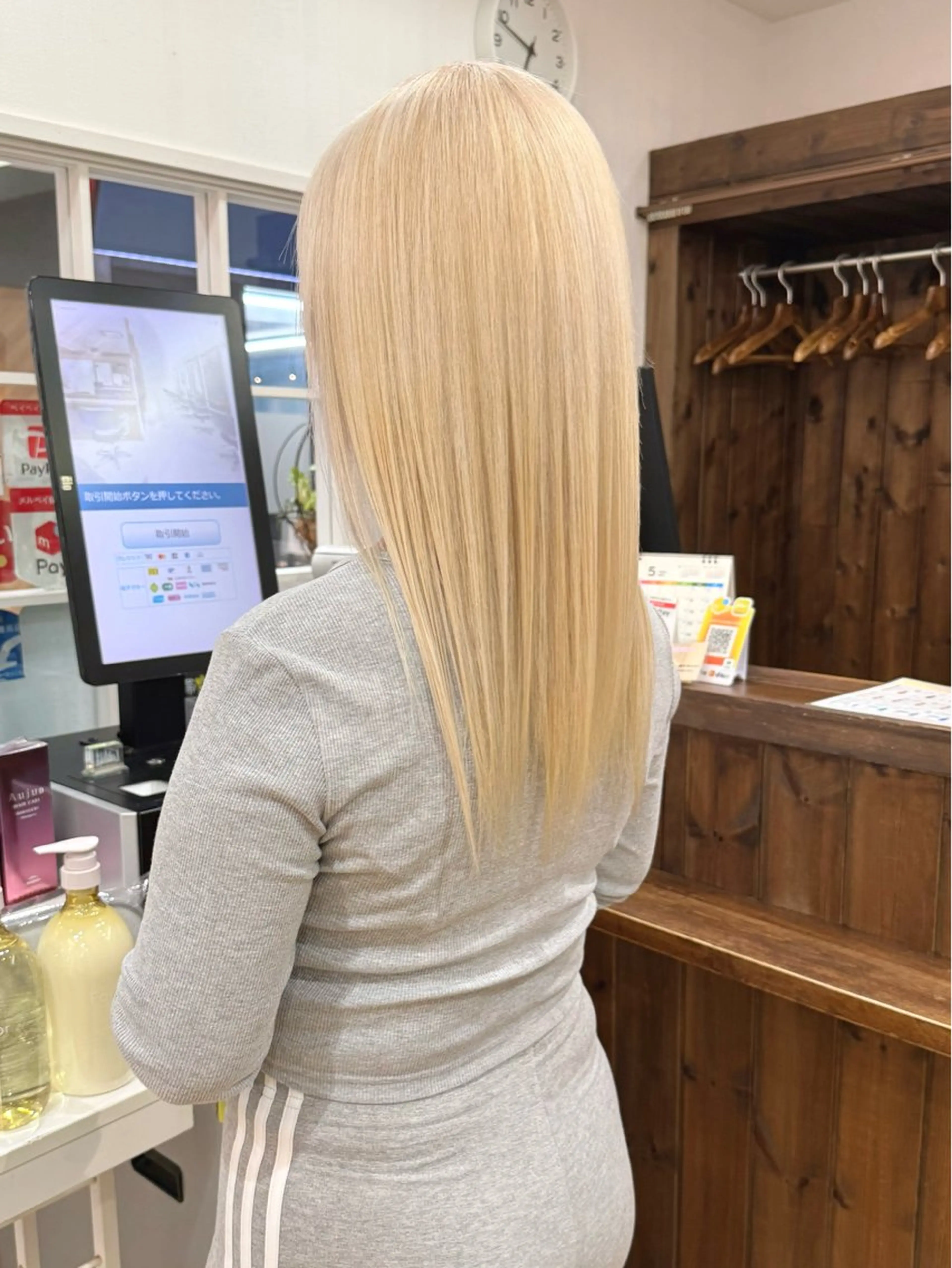 ロング カラー ベージュカラー ホワイトベージュ ヘアカラー 💖ダブルカラー/ ヘアセット/晴香💖のヘアスタイル