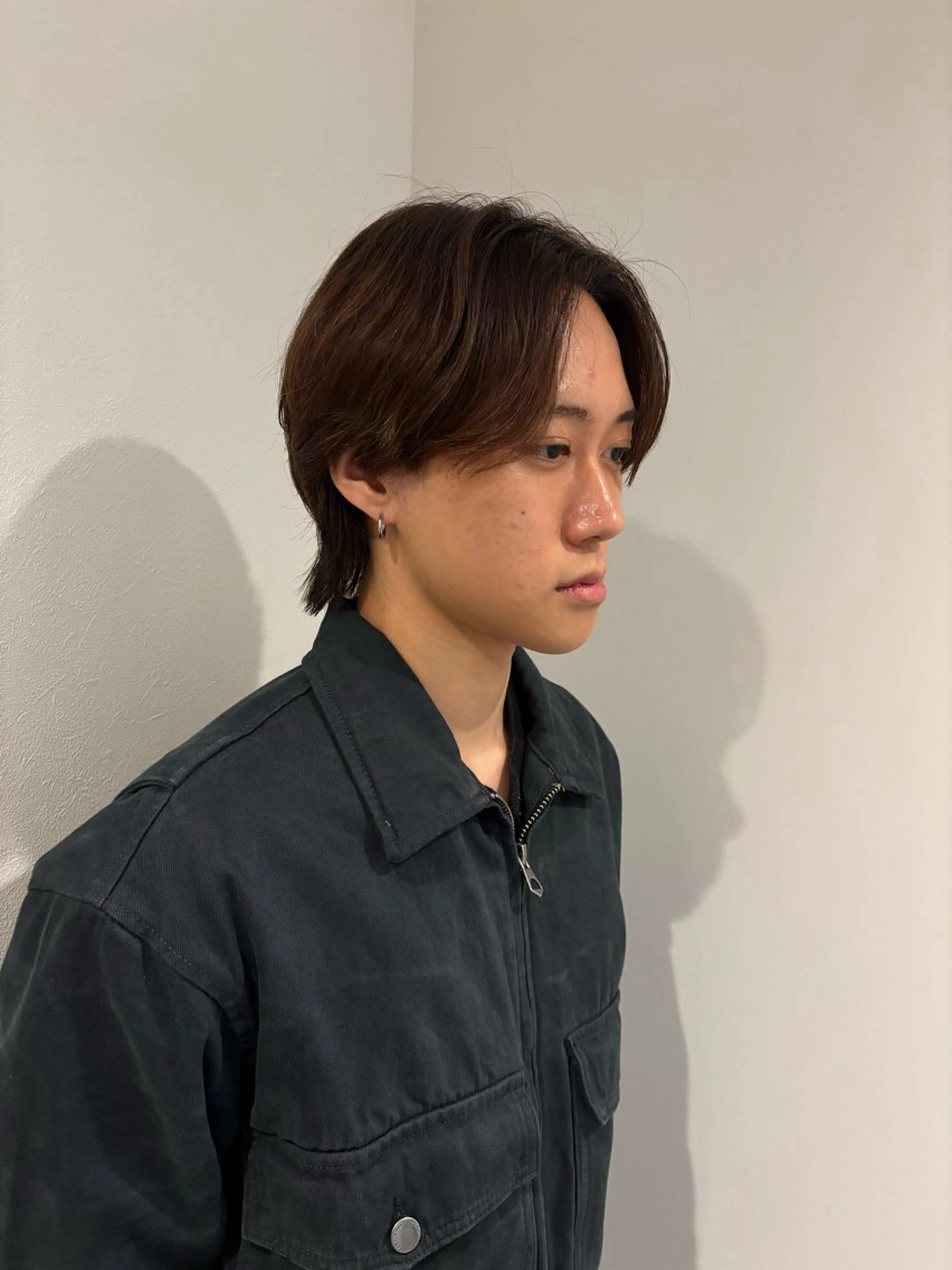 ミディアム メンズ メンズパーマ/新潟/ 万代/高橋悠叶のヘアスタイル