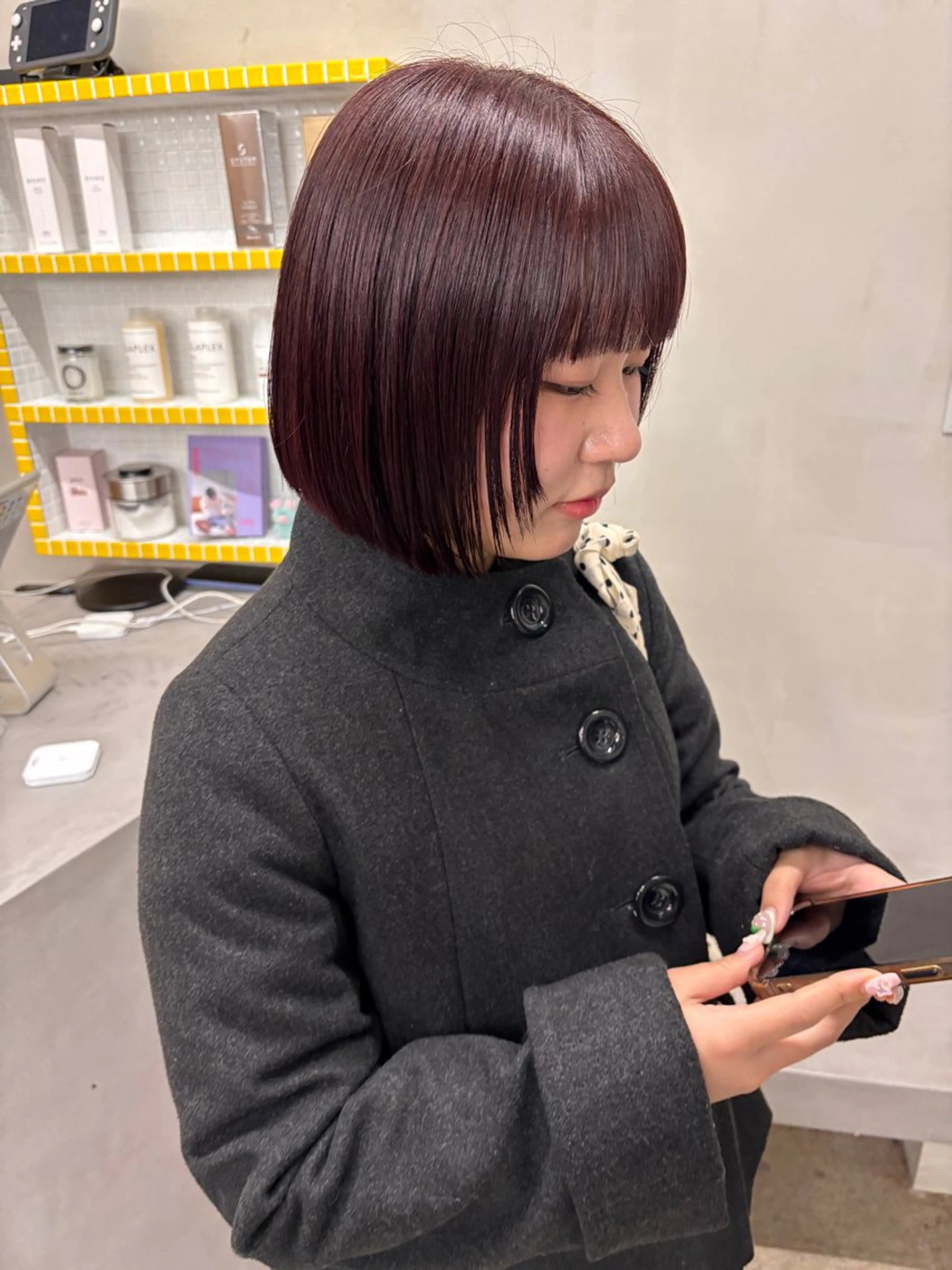 ショート カラー ボルドーカラー レッドカラー yuuna/ ハッシュカット🎀のヘアスタイル