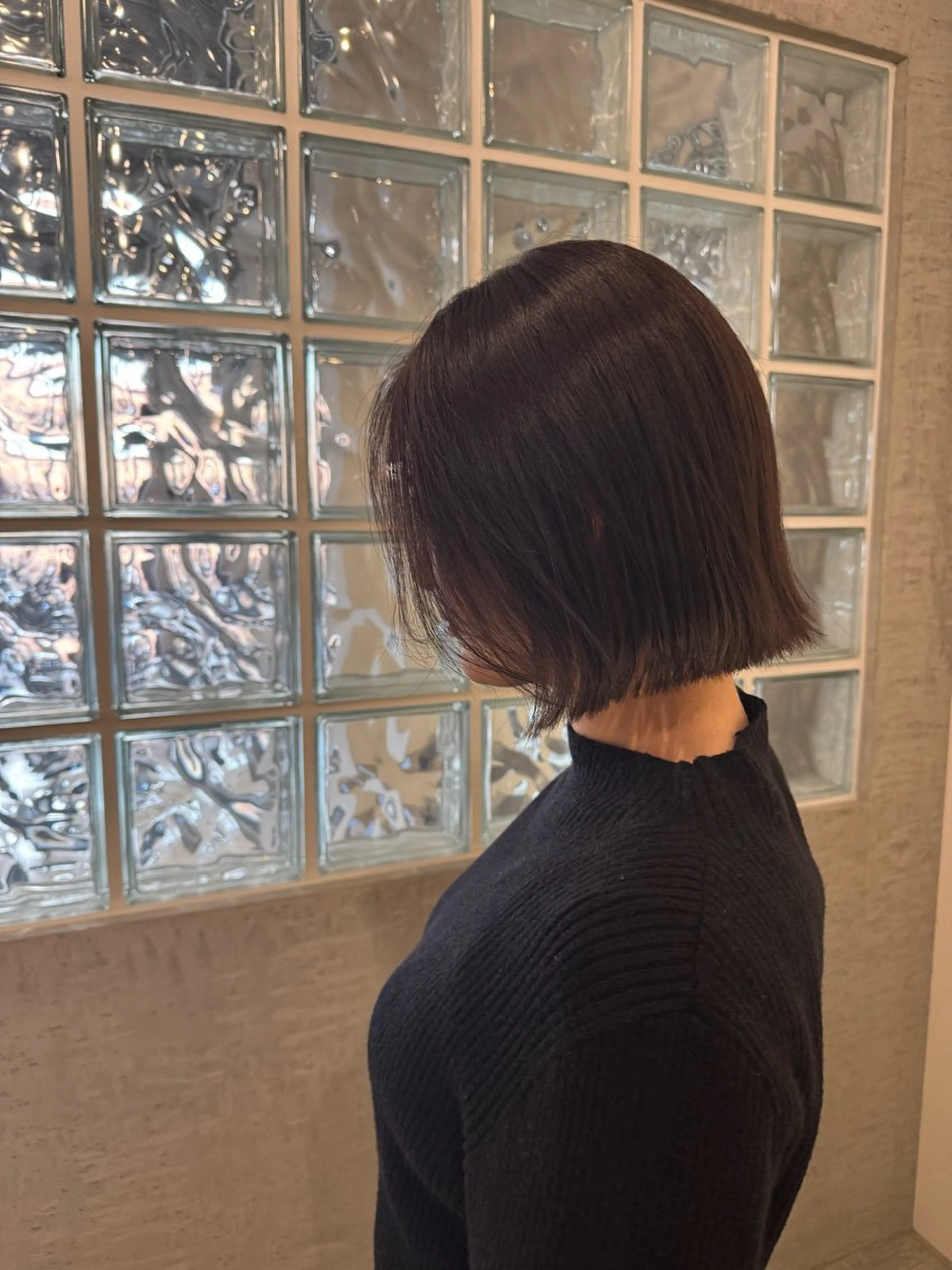 ミディアム カラー ボブウルフ／ボブ Satsuki【名駅のヘアスタイル