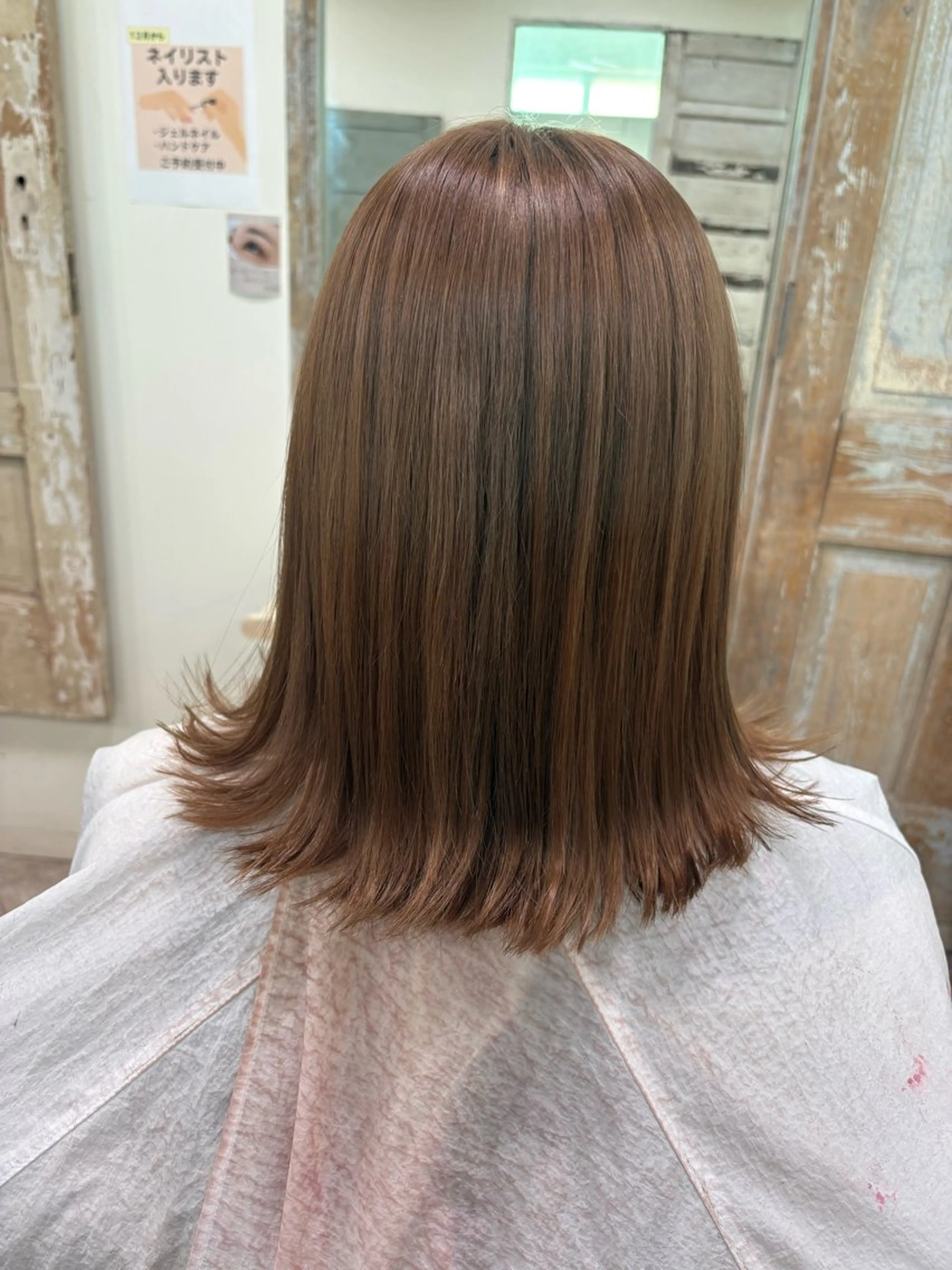 セミロング ヘアアレンジ 菊地 映香のヘアスタイル