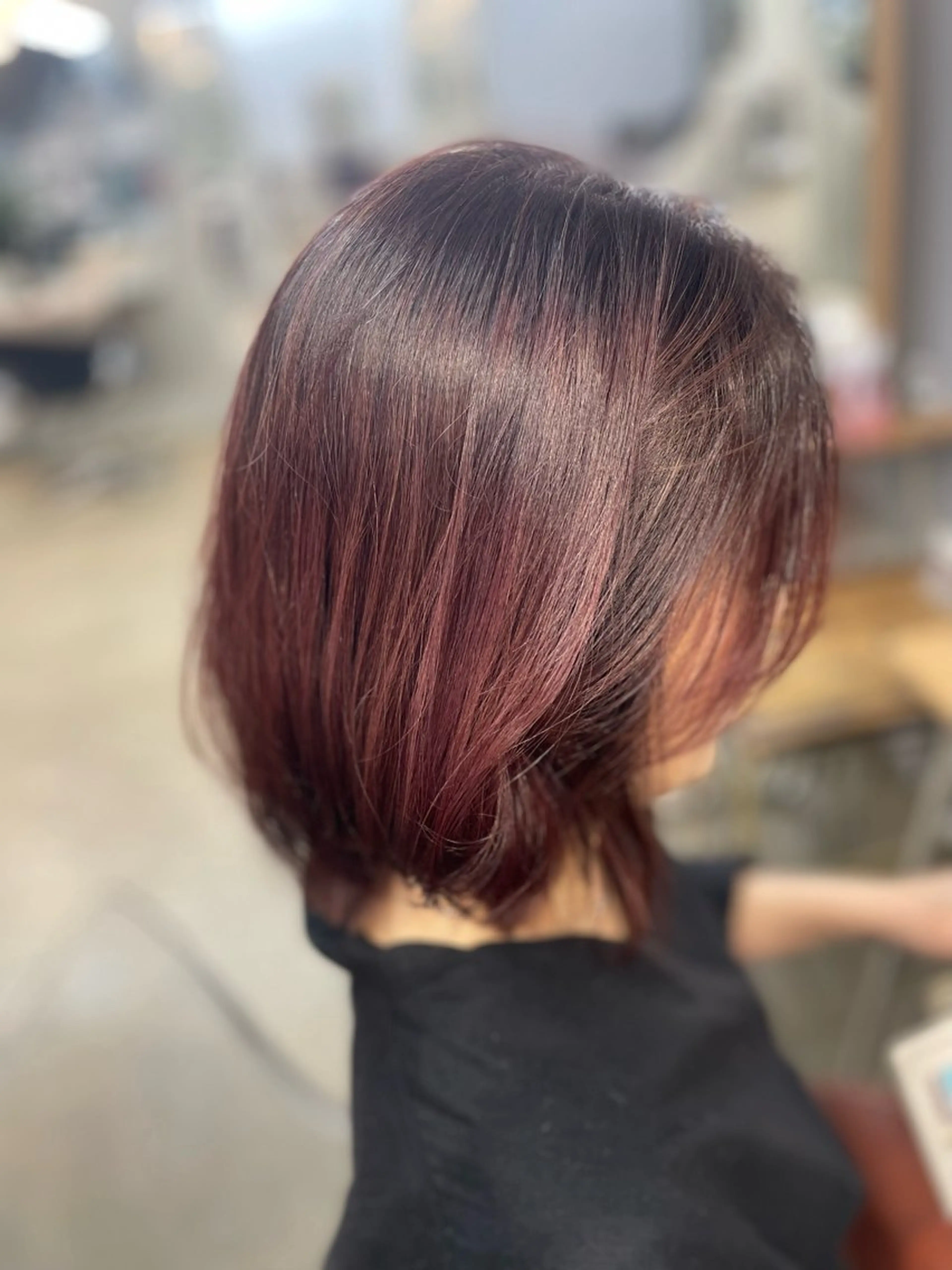 ミディアム カット ヘアカラー cuore/ みく/艶カラーのヘアスタイル