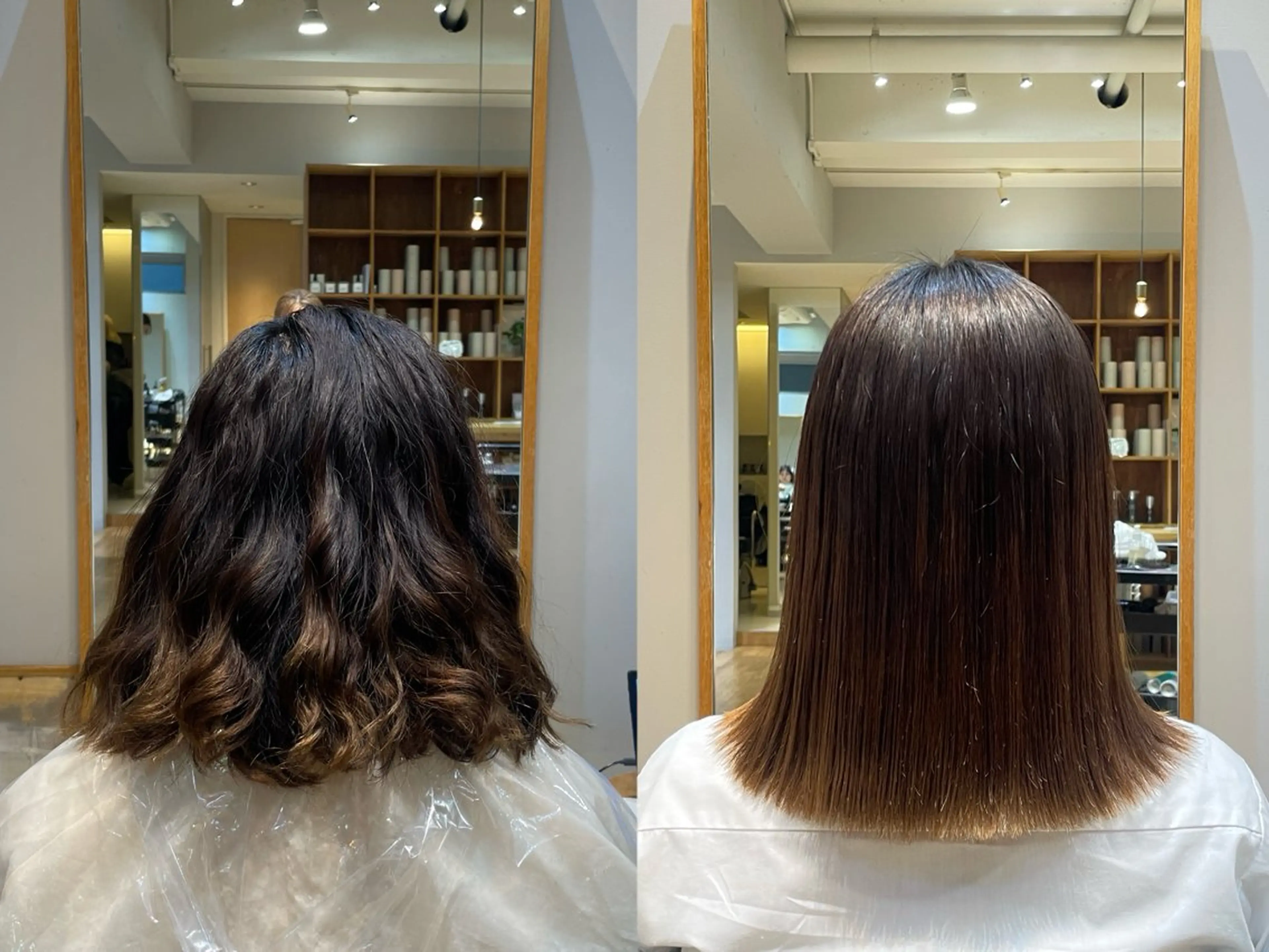 ミディアム ミディアムパーマ 縮毛矯正 縮毛矯正 縮毛矯正/レイヤー 🌙児玉光瑠のヘアスタイル