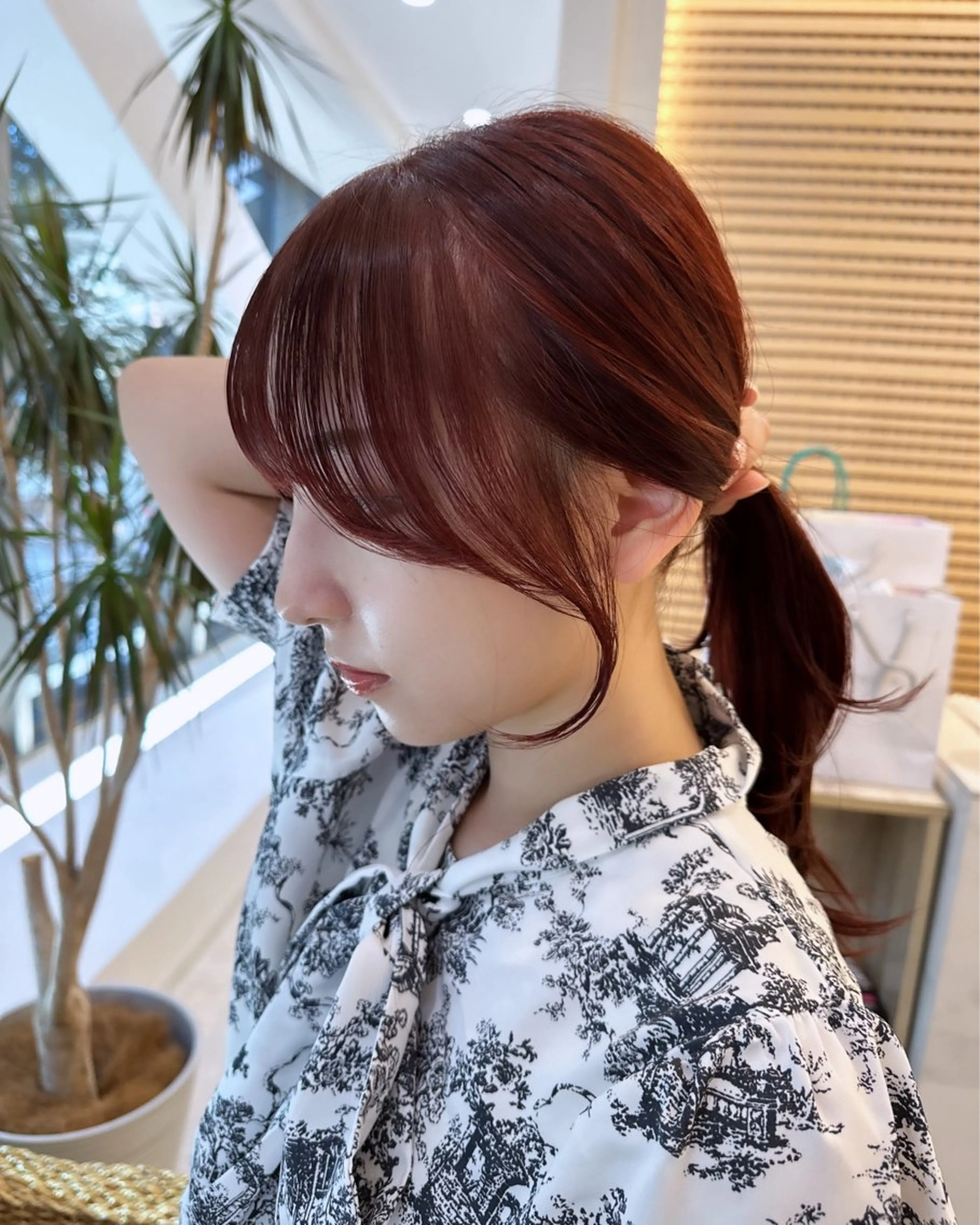 ミディアム カラー 韓国風/顔周りカット /髪質改善RYOTAのヘアスタイル