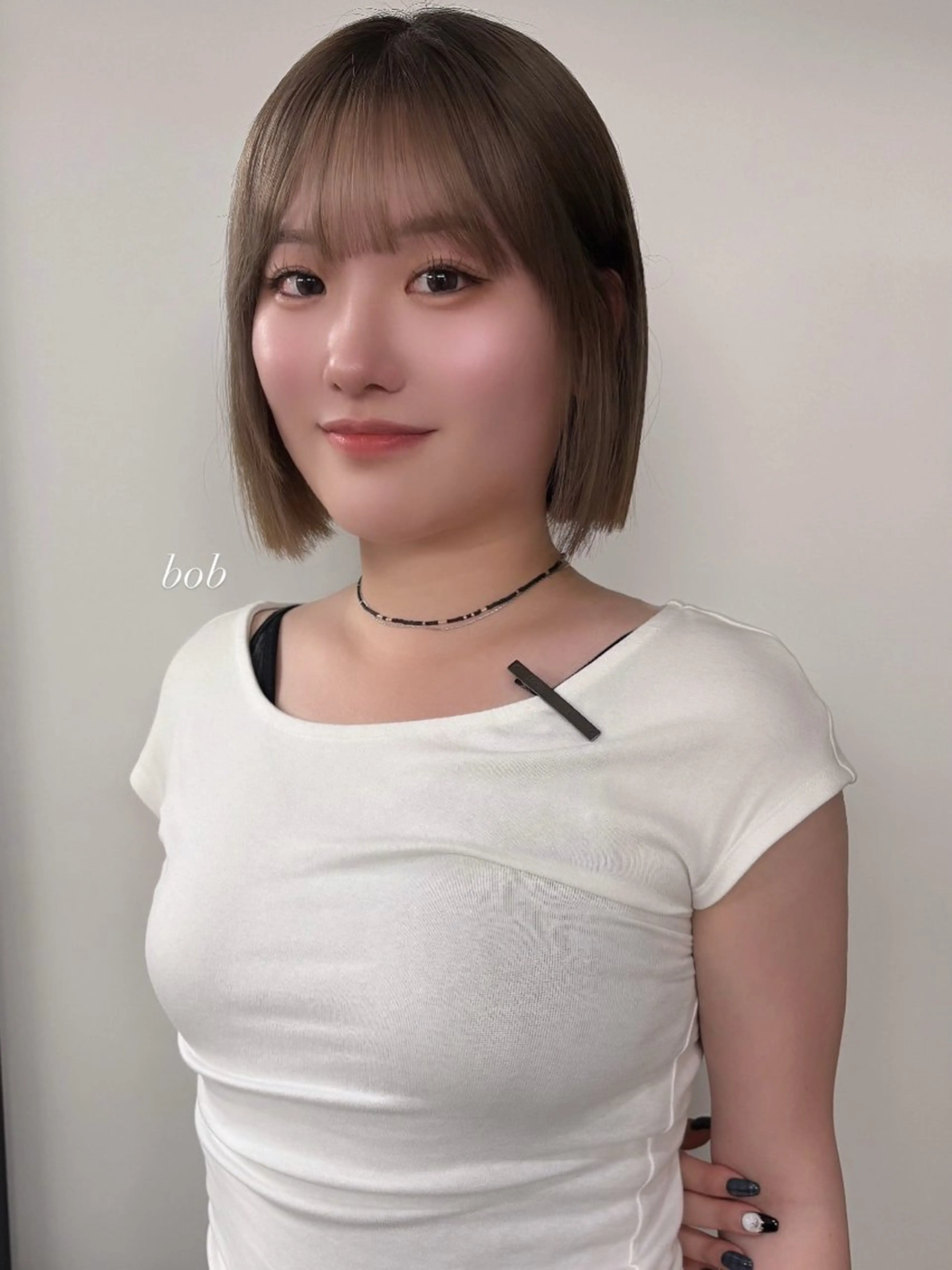 ショート カット ヘアカラー 縮毛矯正 トリートメント 新宿/ボブ/レイヤー 縮毛矯正/SACHIのヘアスタイル