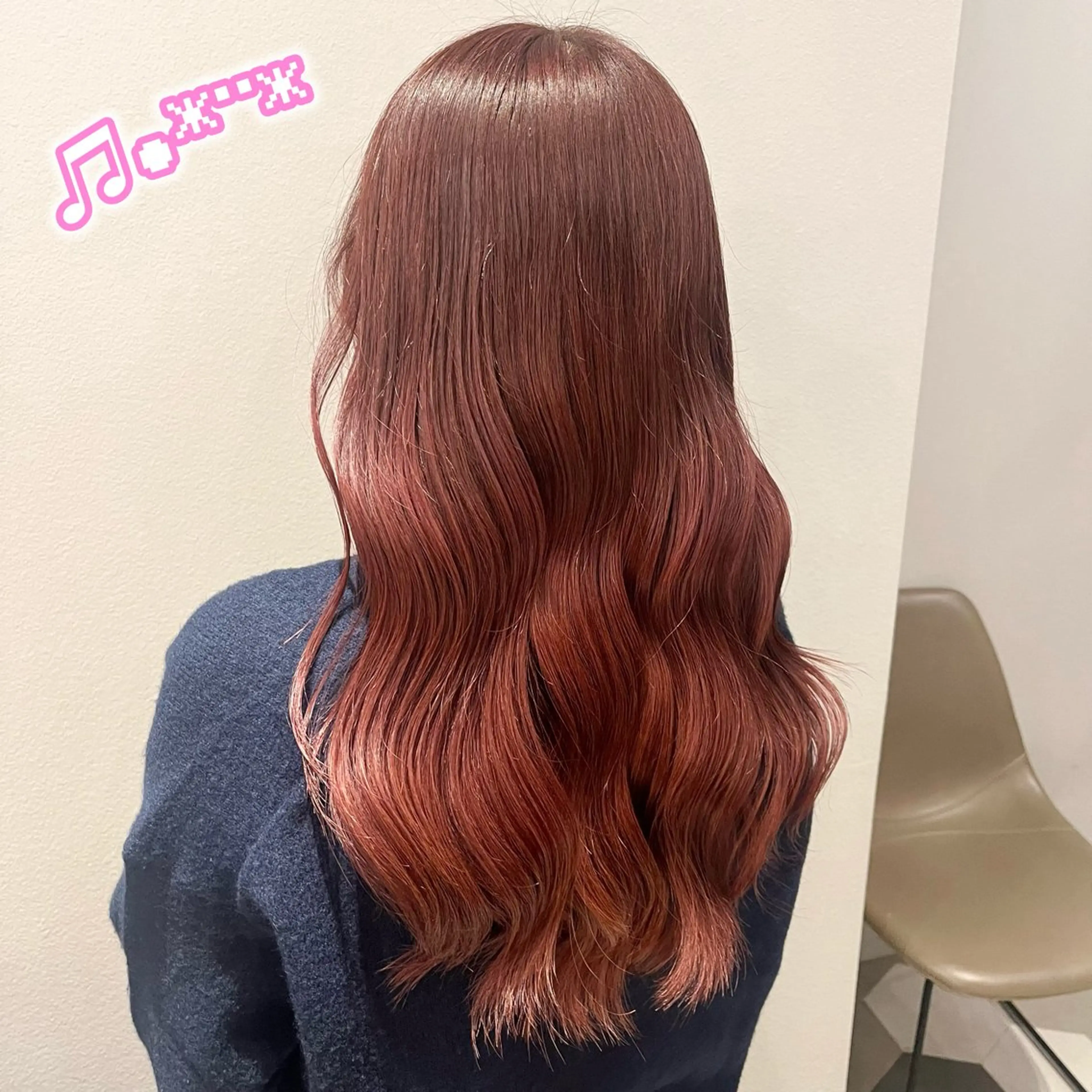 ロング カラー ブラウンカラー レッドカラー レッドブラウン ヘアカラー 顔周り/ガーリー /ヘアメ/あつはのヘアスタイル