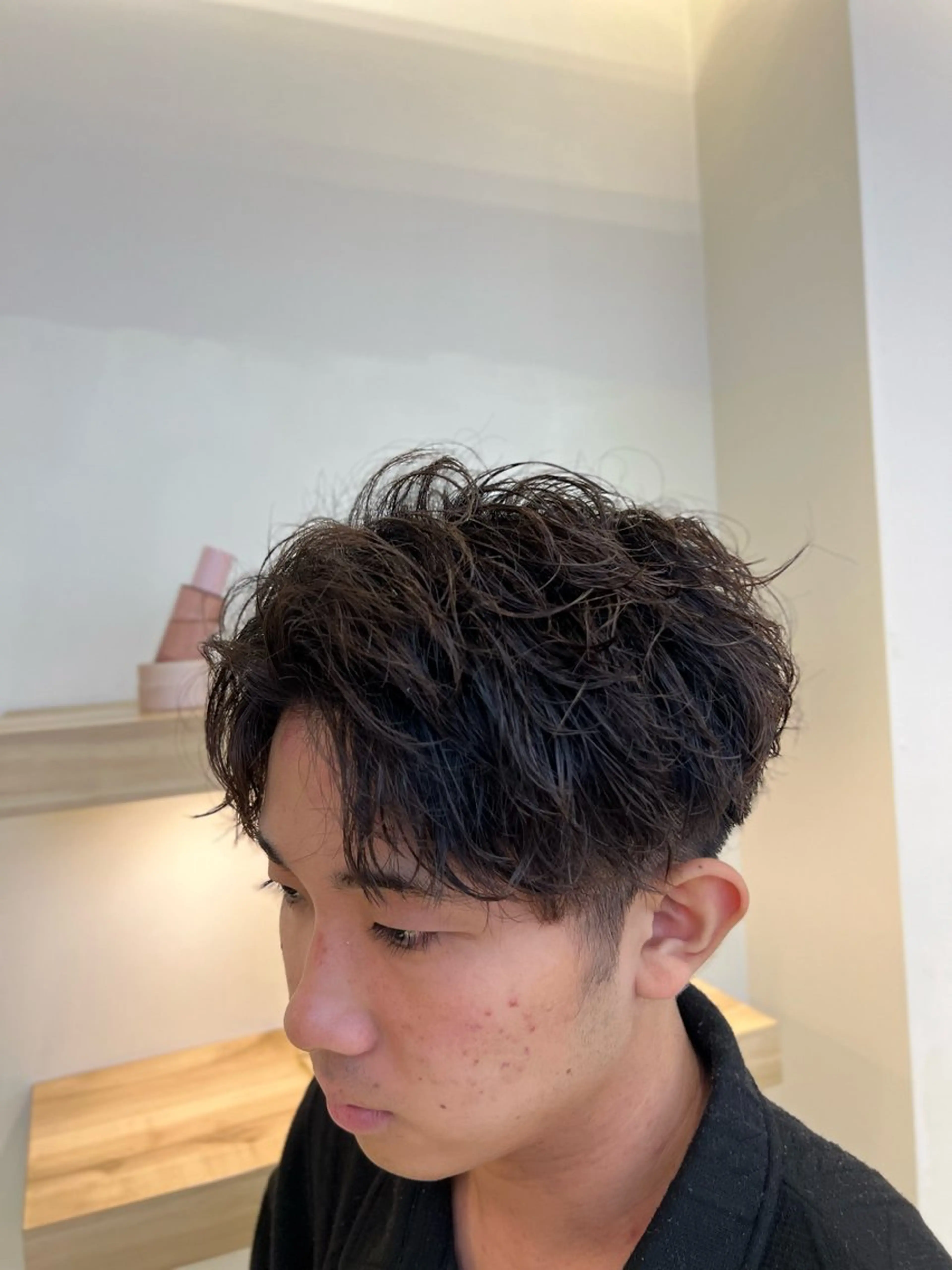 ショート パーマ メンズ メンズパーマ カット パーマ トリートメント ケンシロウ メンズパーマ特化⭕️のヘアスタイル