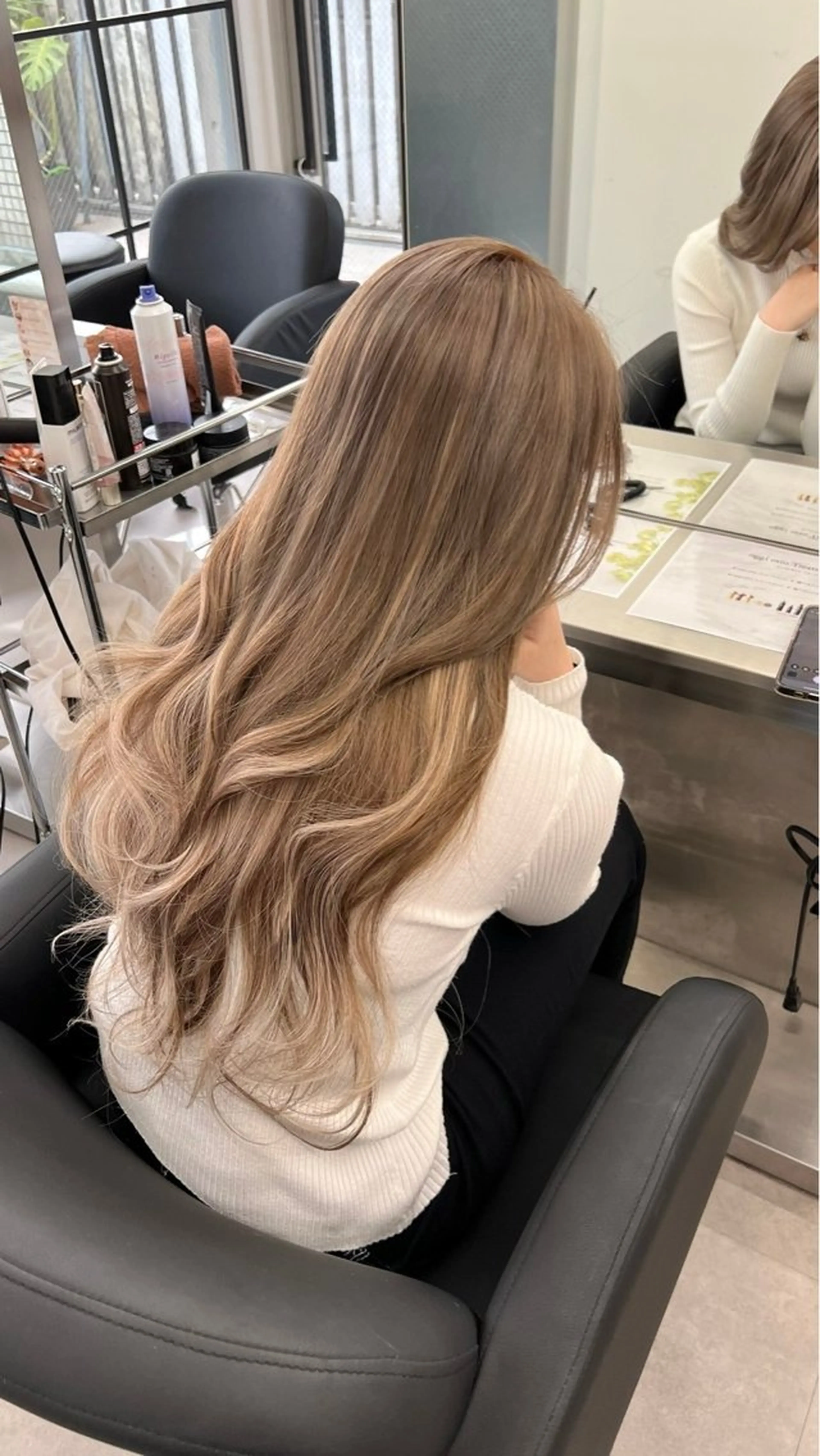 ロング カット エクステ 似合わせカラー ブリーチ/店長レンのヘアスタイル