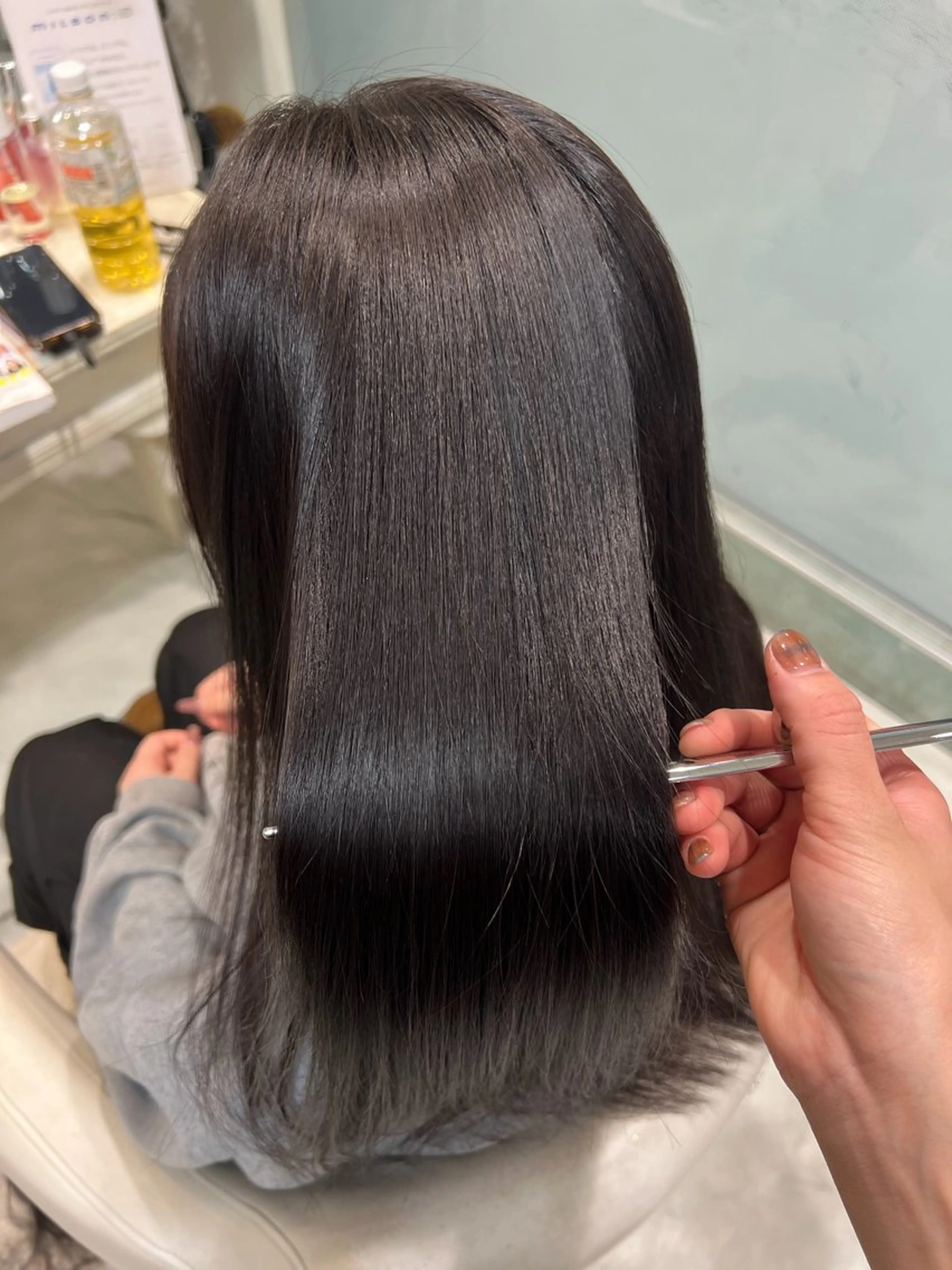 ロング 藤本 麗夏のヘアスタイル