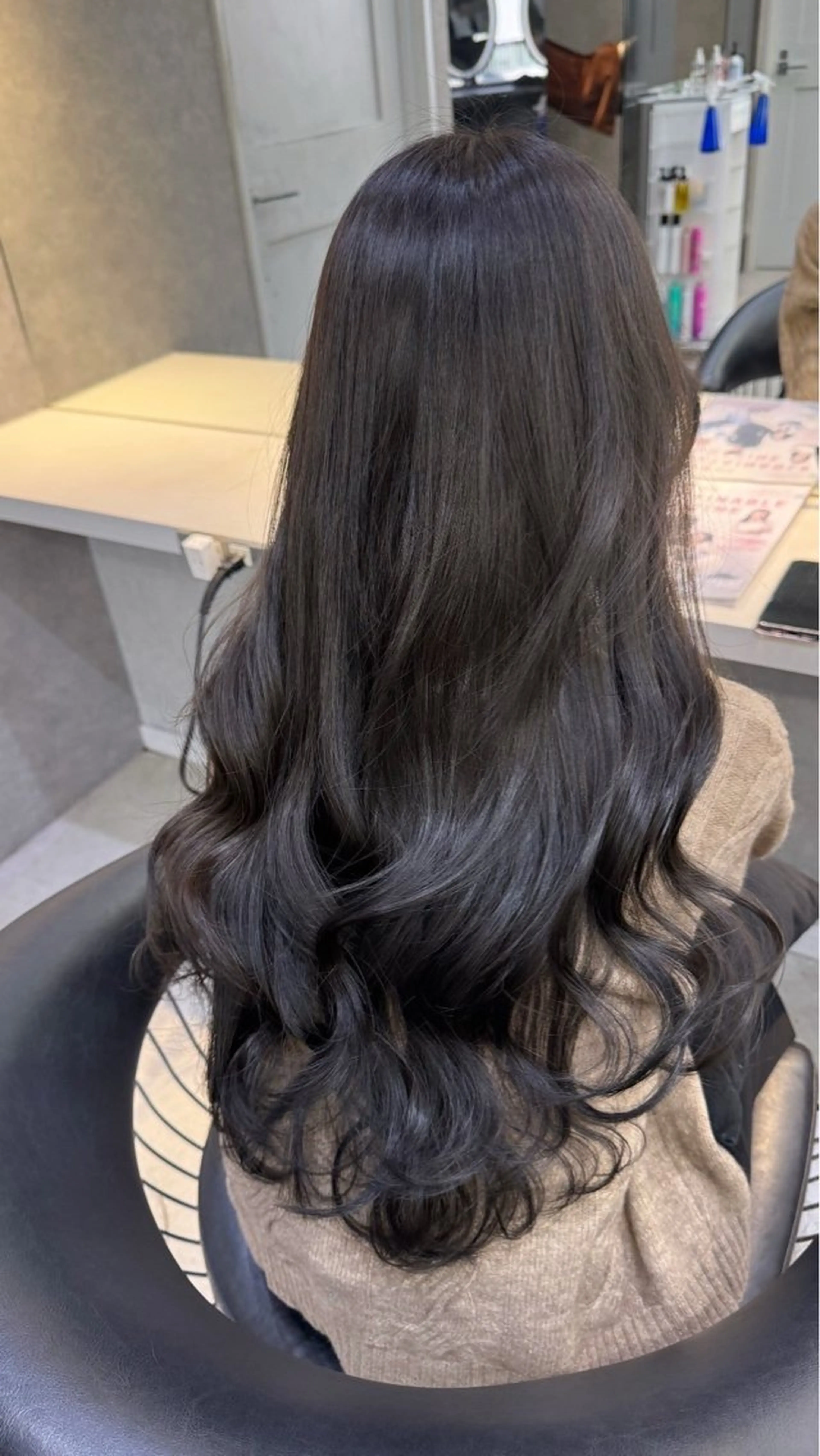 ロング カラー カット ヘアカラー 縮毛矯正 トリートメント 👑アイドル前髪/ ✨縮毛矯正✨/小原のヘアスタイル