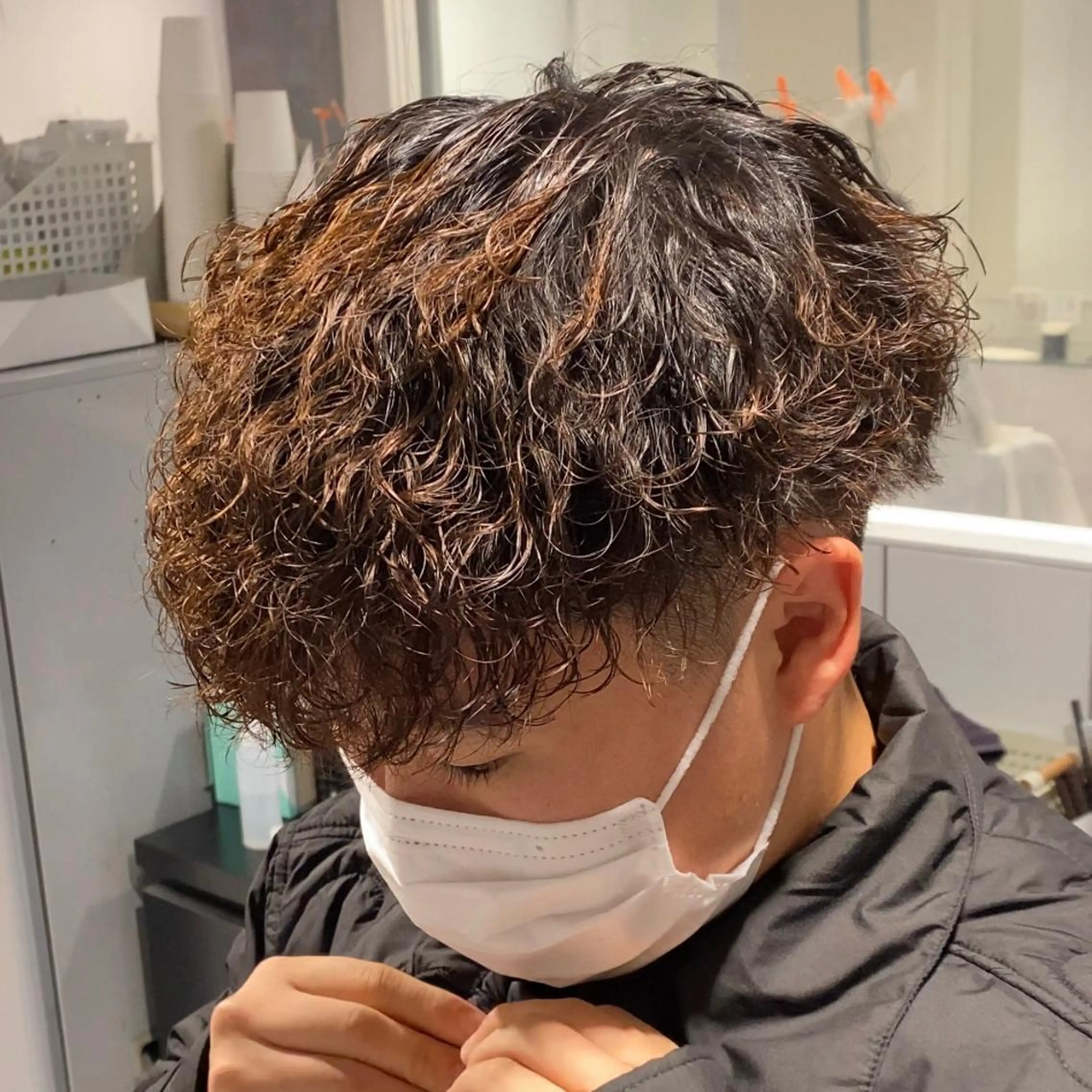 ショート カラー パーマ メンズ ✂️メンズカット ひろき✂️のヘアスタイル
