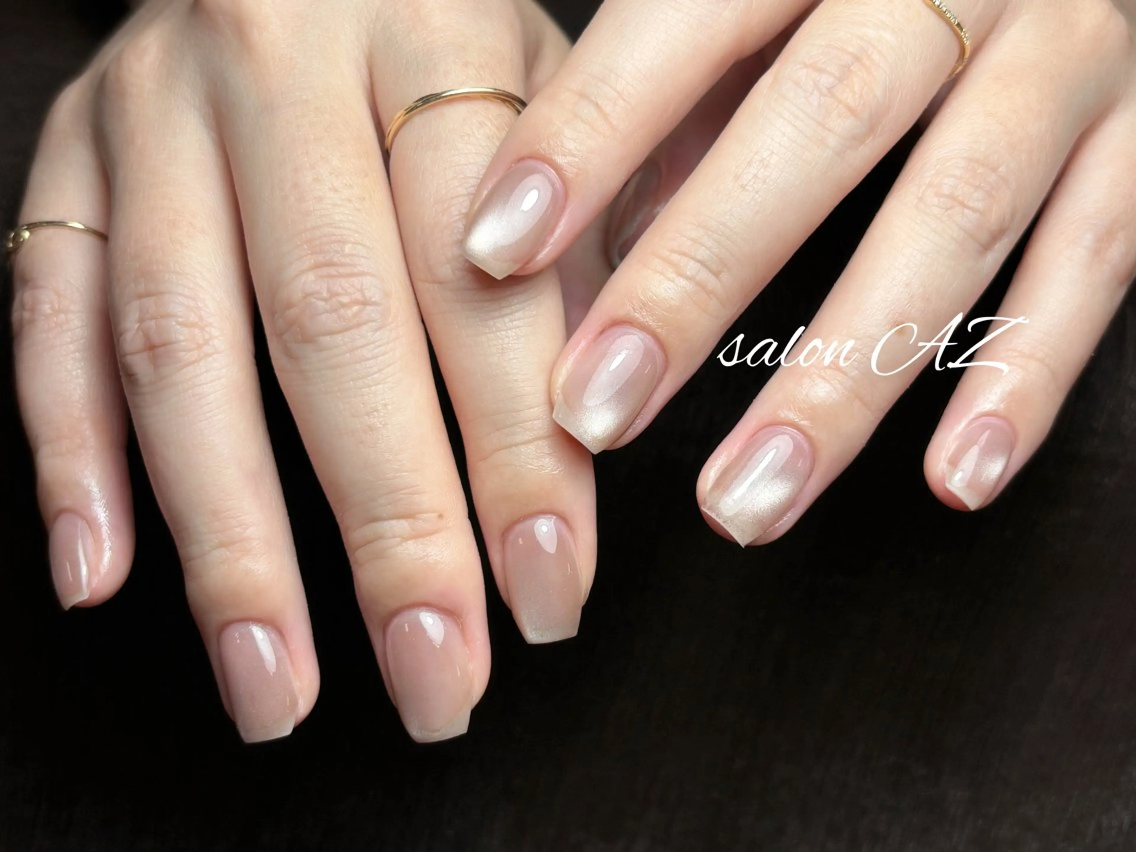 ネイル アートネイル 長さ出し フットネイル フレンチネイル ジェルネイル salon AZのネイルデザイン