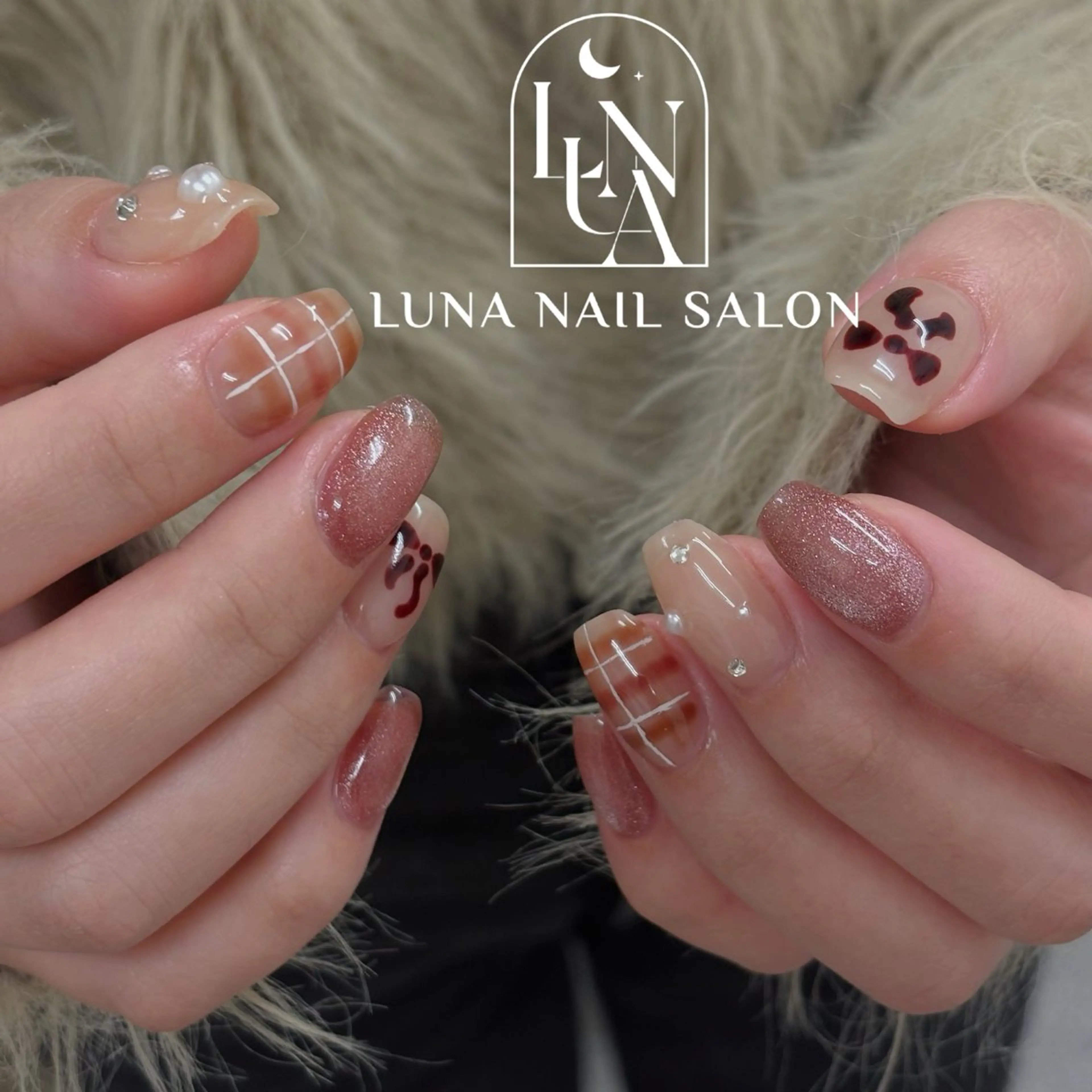 ネイル アートネイル フレンチネイル ジェルネイル ガラスフレンチ 韓国ネイル Kozeni NAIL SALONのネイルデザイン
