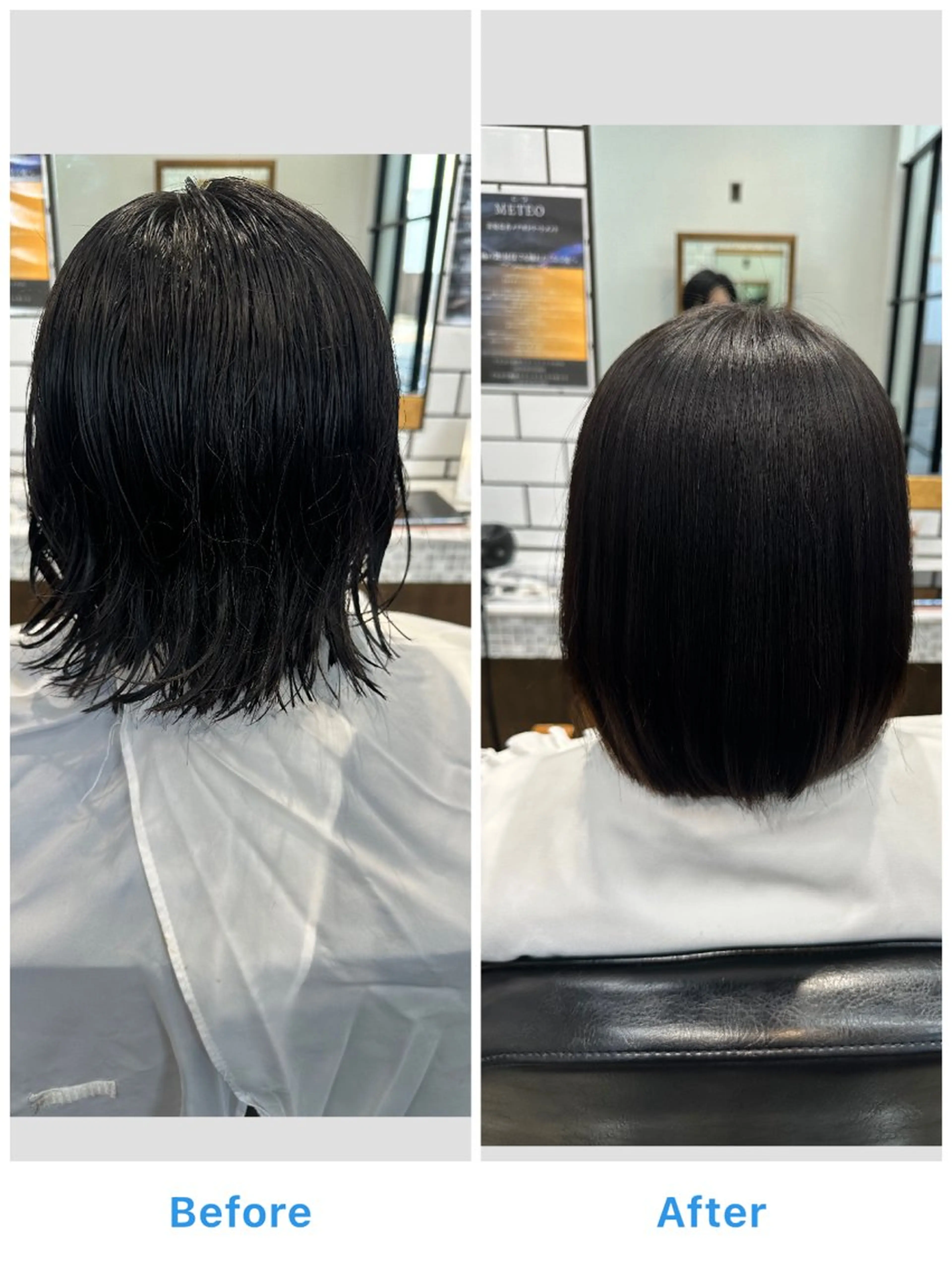 ショート ボブ くせ毛 髪質改善 縮毛矯正 縮毛矯正 💎ReFaで作る 髪質改善💎のヘアスタイル