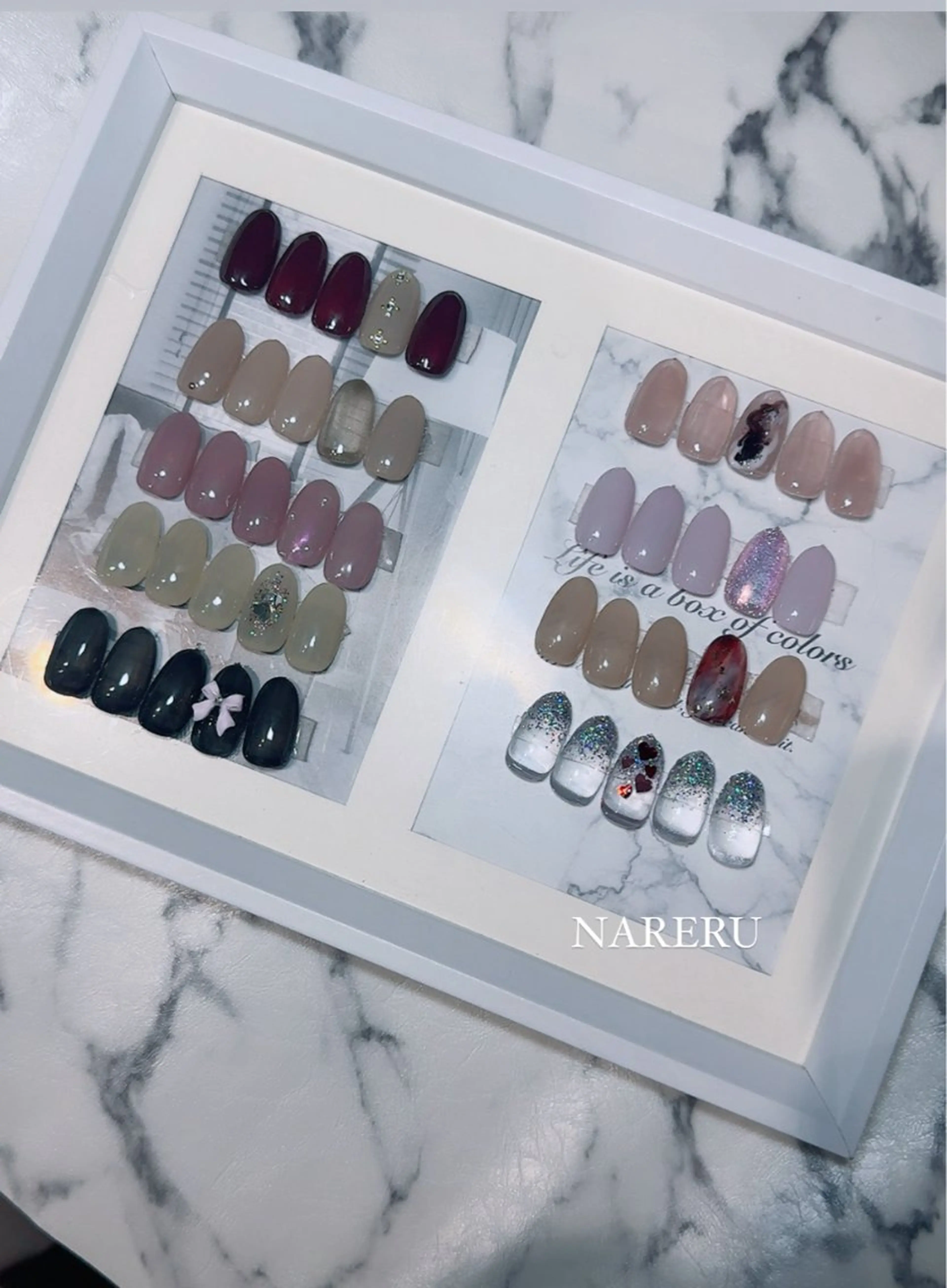 ネイル シンプルネイル NARERU rycomのマツエク・マツパデザイン