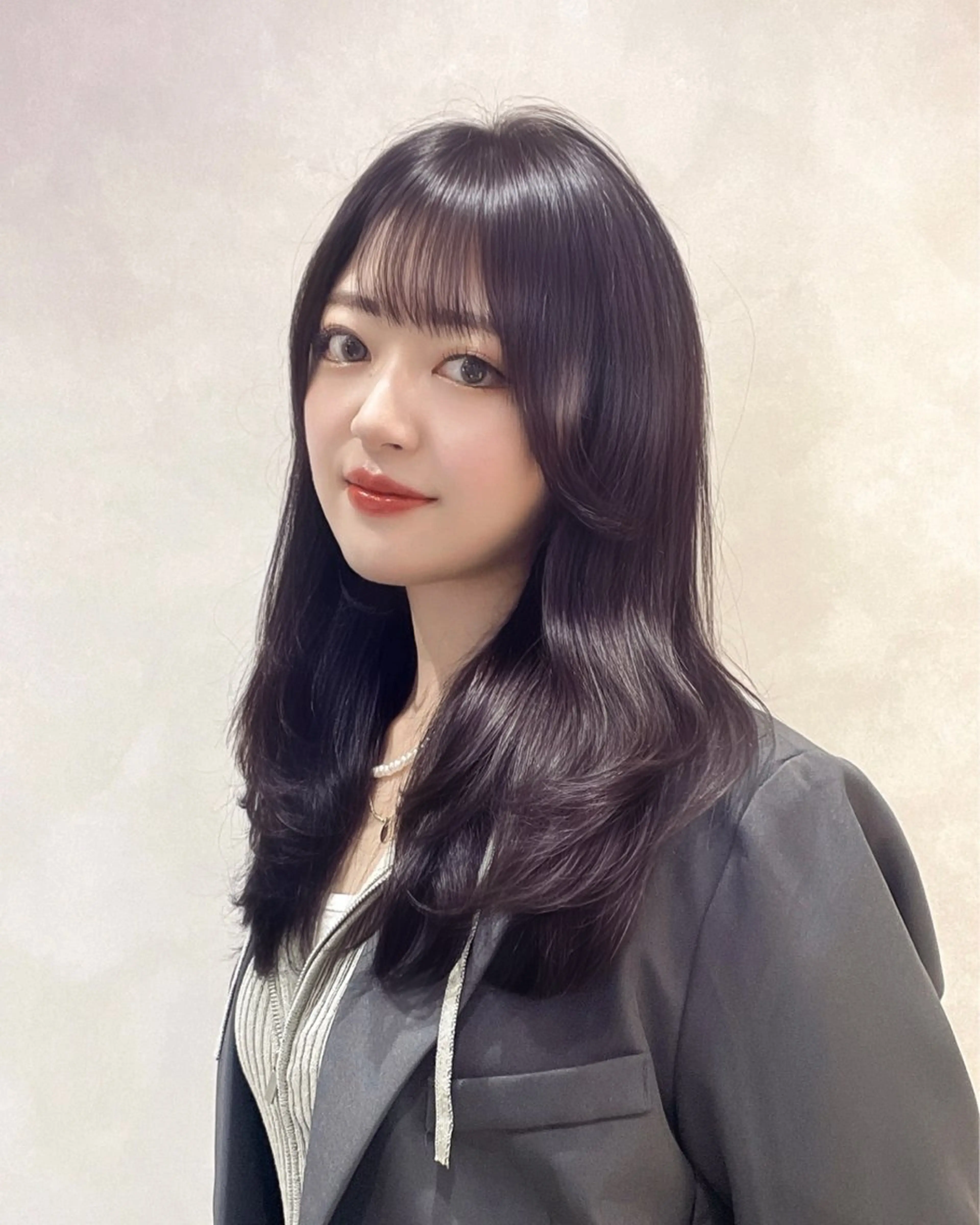 ロング カラー カット ヘアカラー Ryoichi⛓️ 韓国ヘア/ハイトーンのヘアスタイル