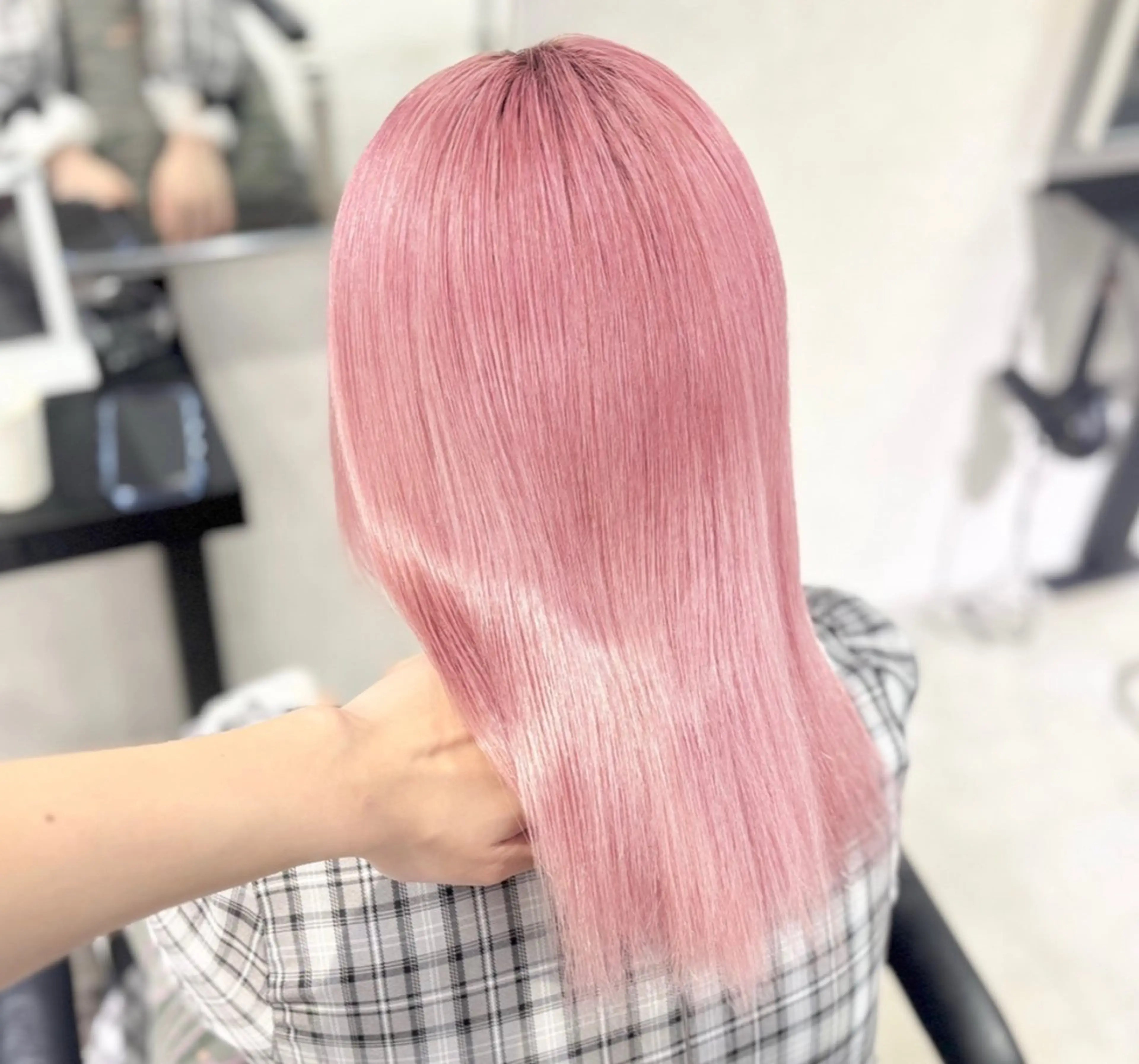 【✨ケアしながら明るくしたい✨】ケアブリーチ＋カラー＋TOKIOトリートメント(リタッチも⭕️)【当日予約⭕️/心斎橋】の写真