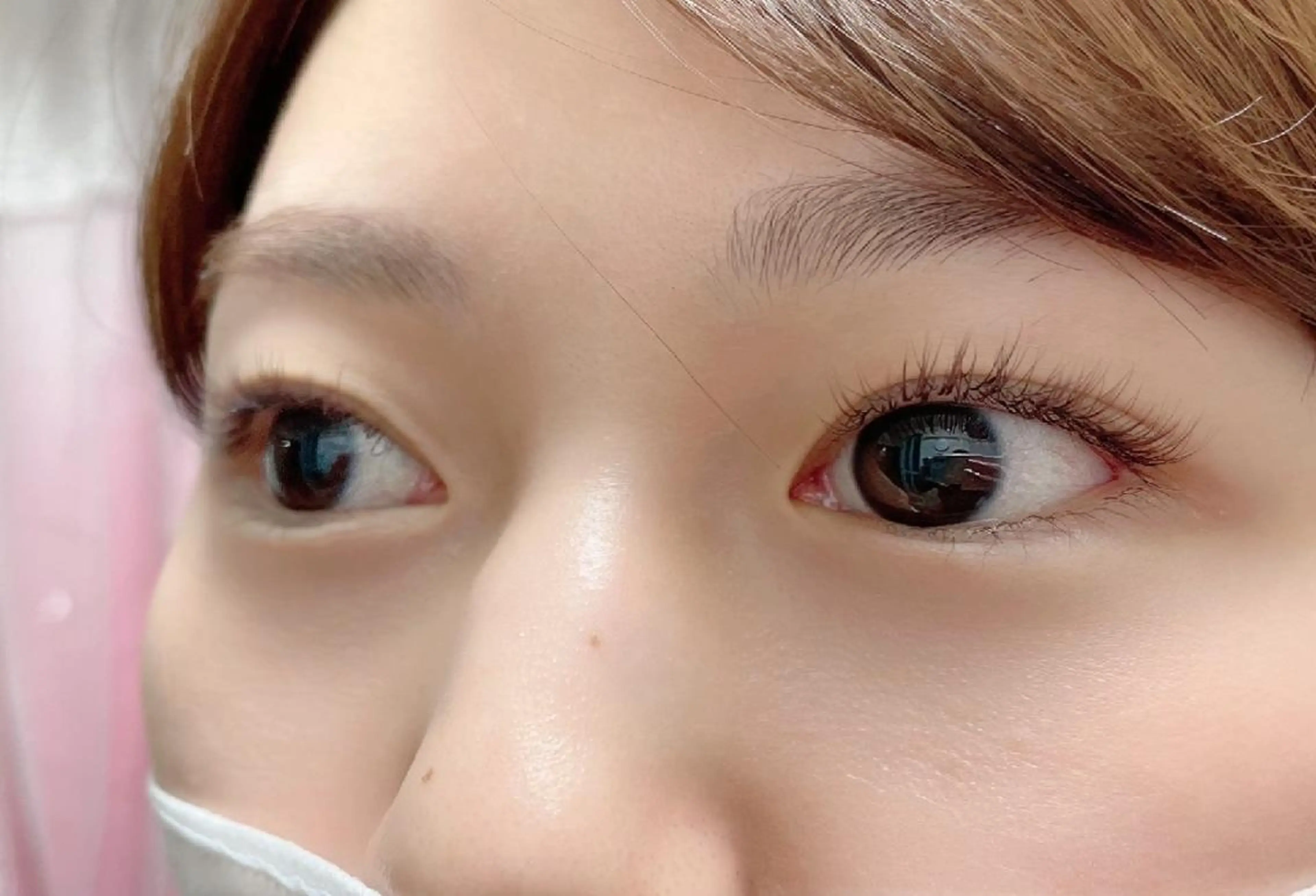 マツエク・マツパ 付け放題 バインドロック カラーマツエク フラットラッシュ ナチュラル 吉岡 ゆうなのマツエク・マツパデザイン