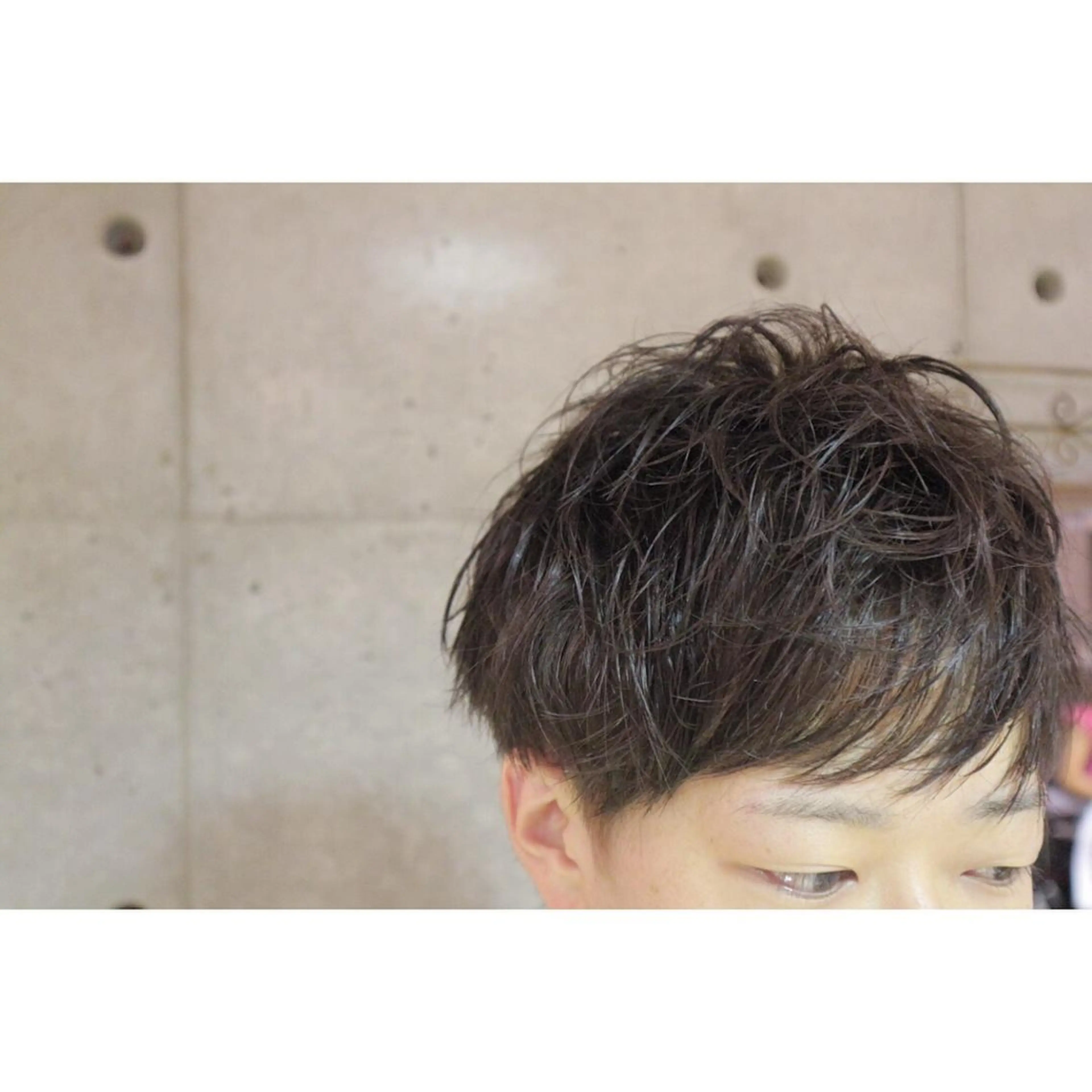 ショート カラー パーマ メンズ MILK omotesando所属・大木 祥吾のヘアスタイル