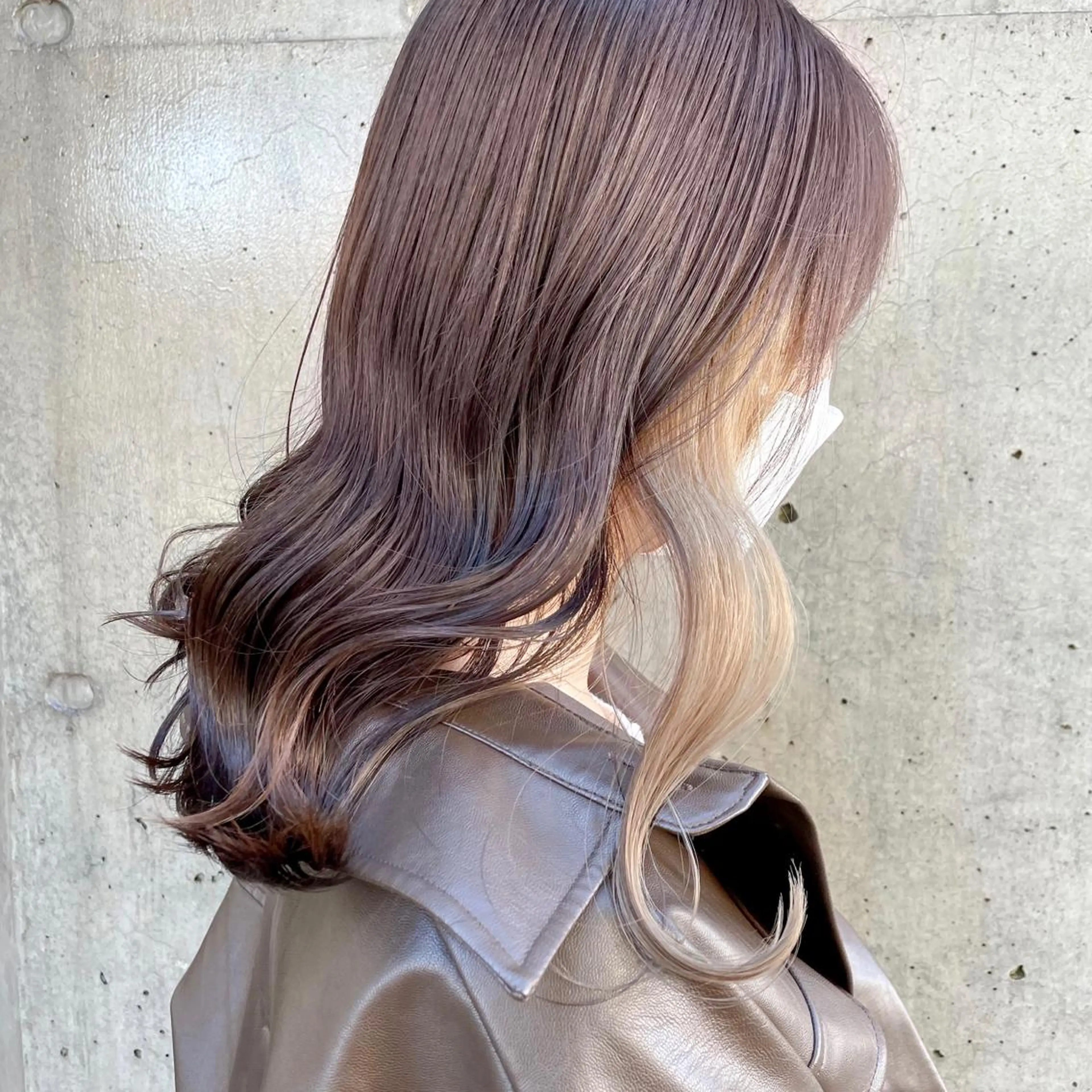 ミディアム カラー 縮毛矯正/髪質改善 /韓国風　山川春輝のヘアスタイル