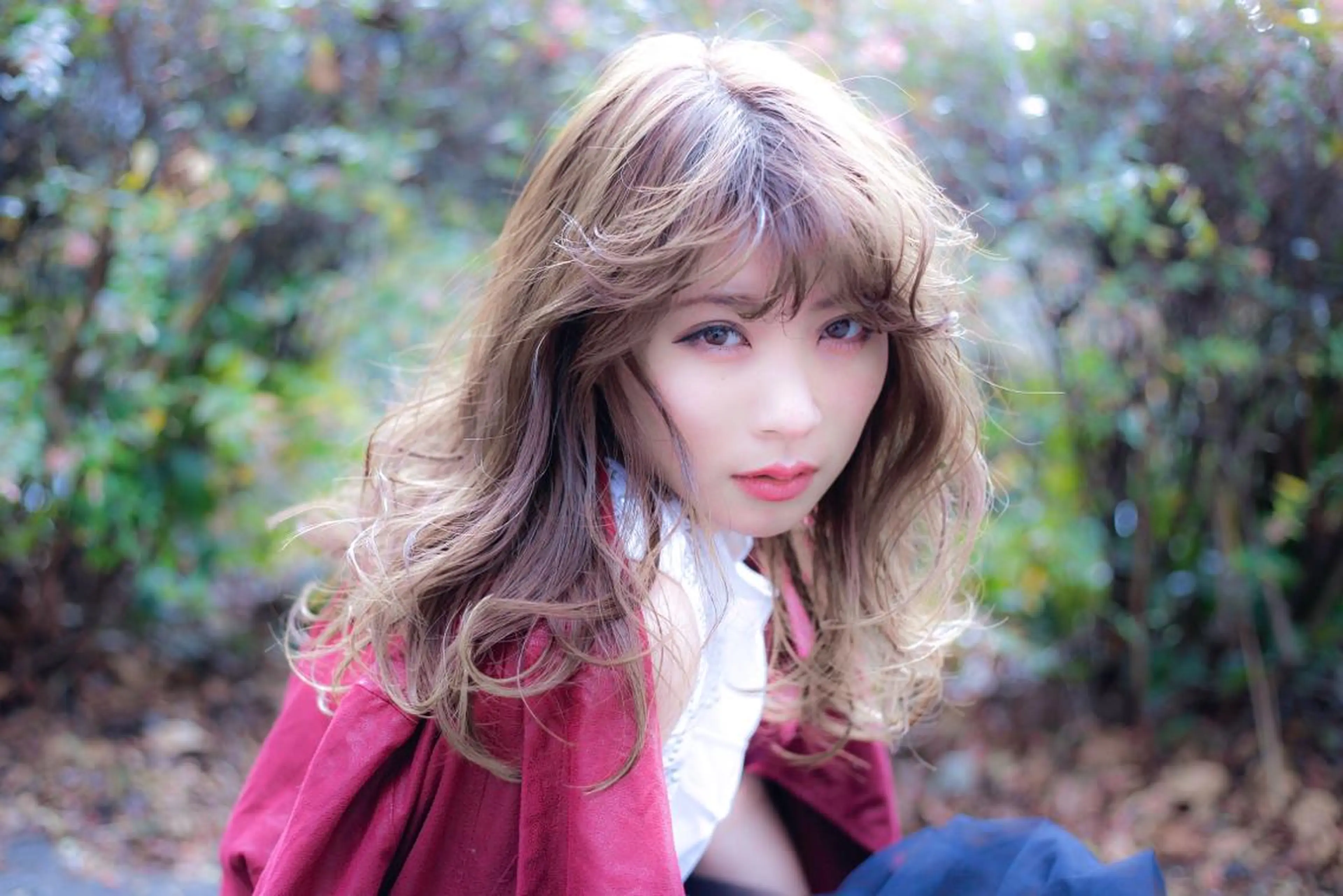 セミロング カラー 永田 崇のヘアスタイル