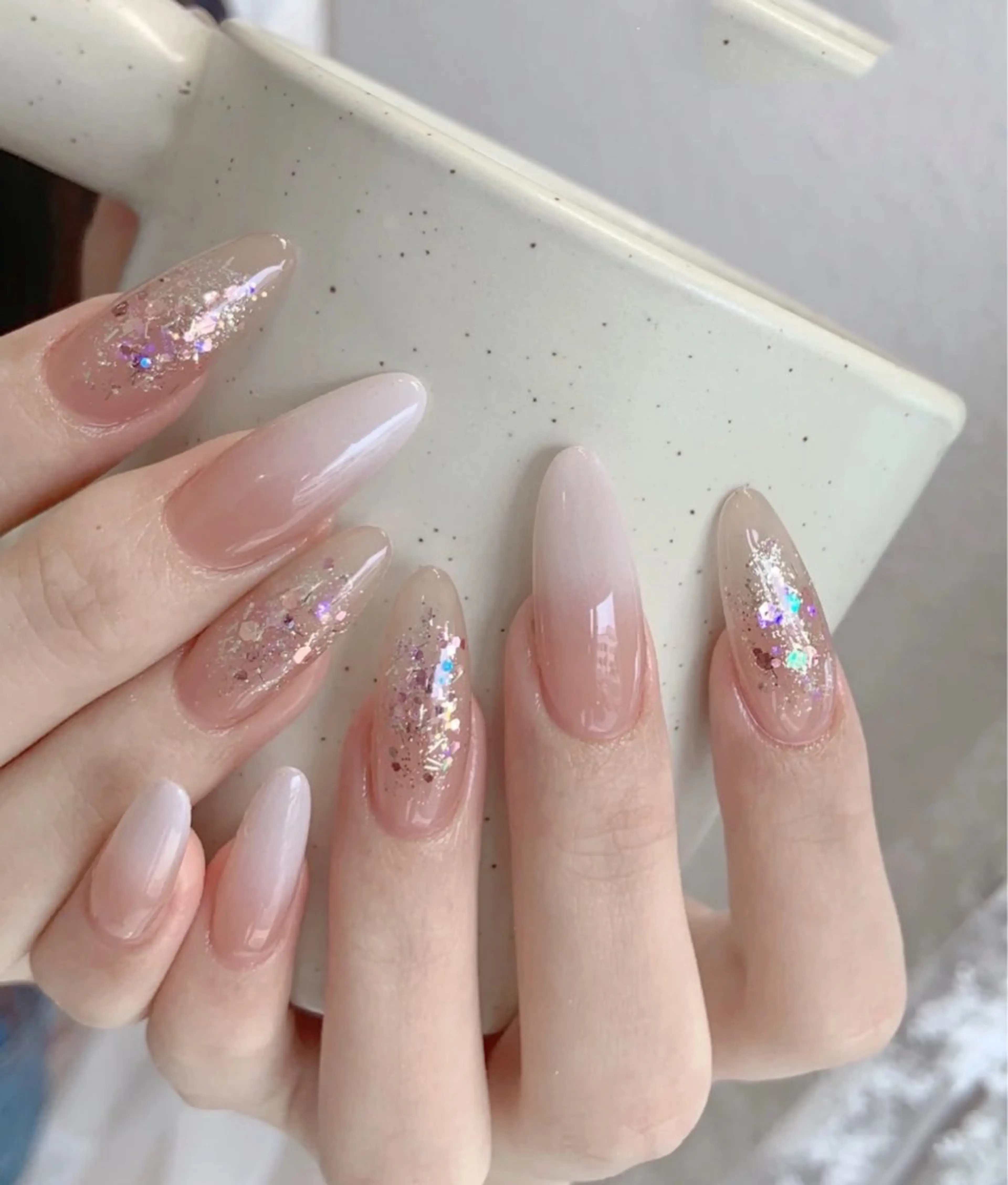 ネイル ハンドネイル 花花 ネイルサロンのネイルデザイン