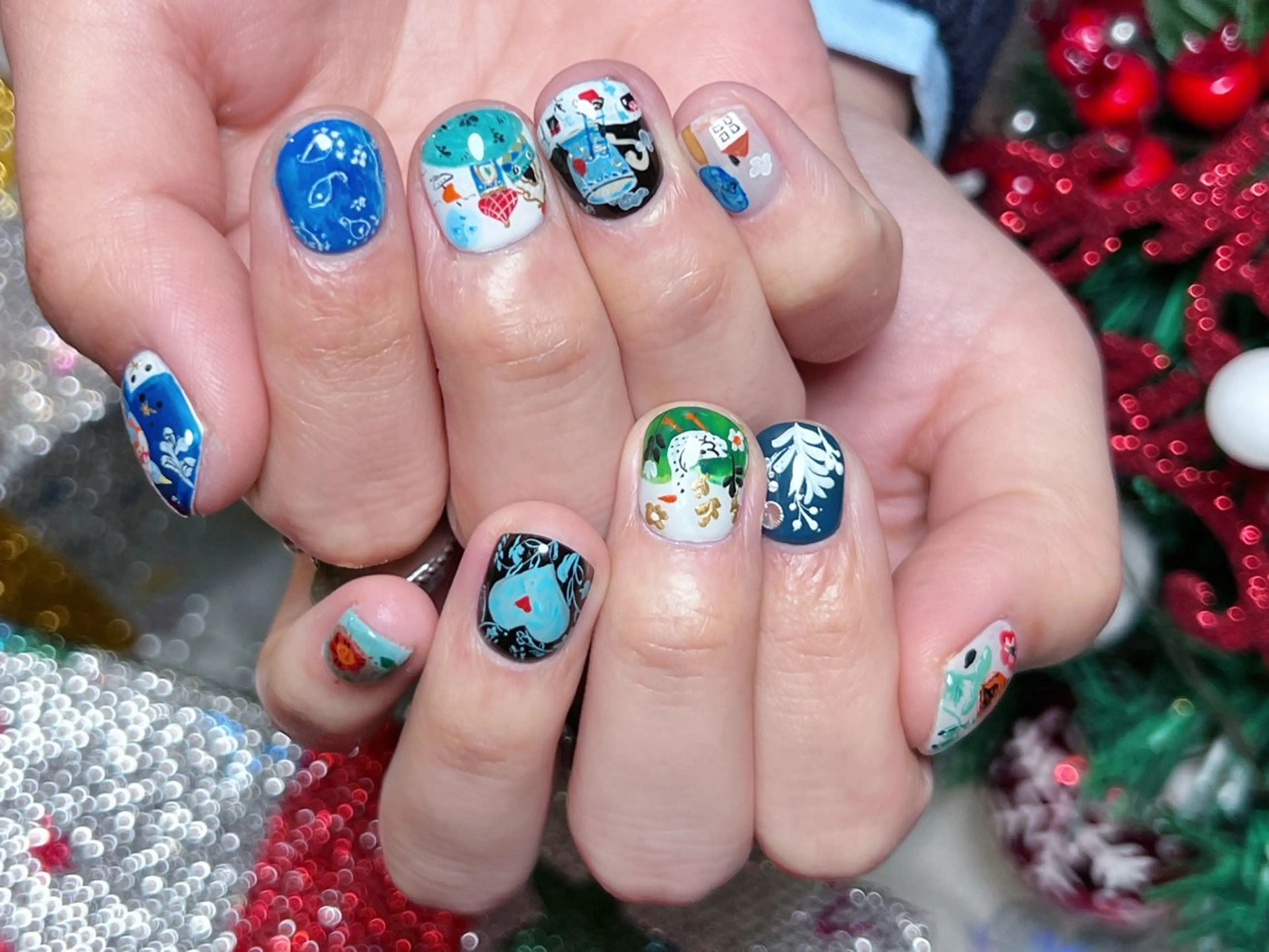 ネイル 成人式 ロングネイル 持ち込み スカルプネイル 冬ネイル ハンドネイル Painty nailのネイルデザイン
