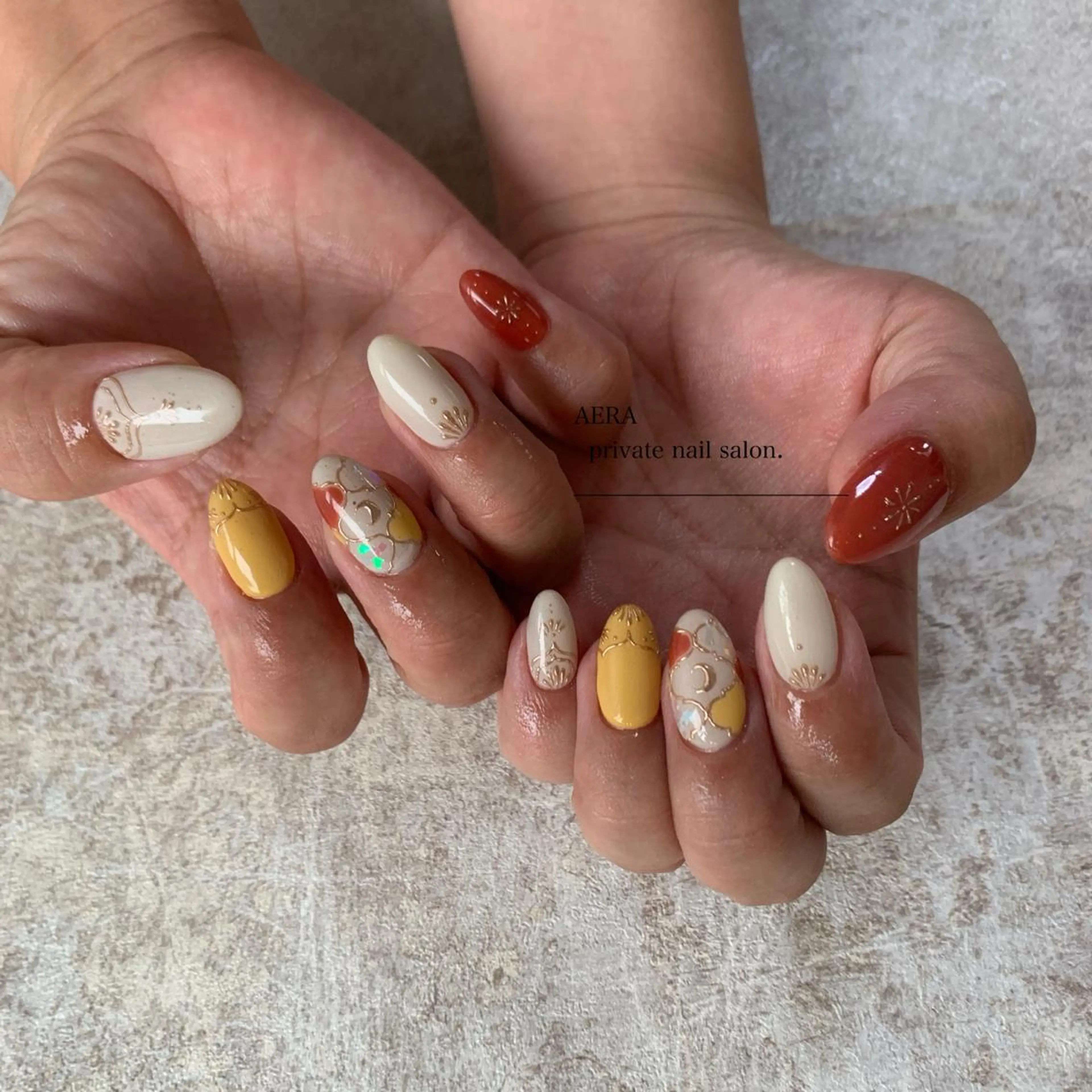 ネイル AERA nail shino🐱⸝꙳のネイルデザイン