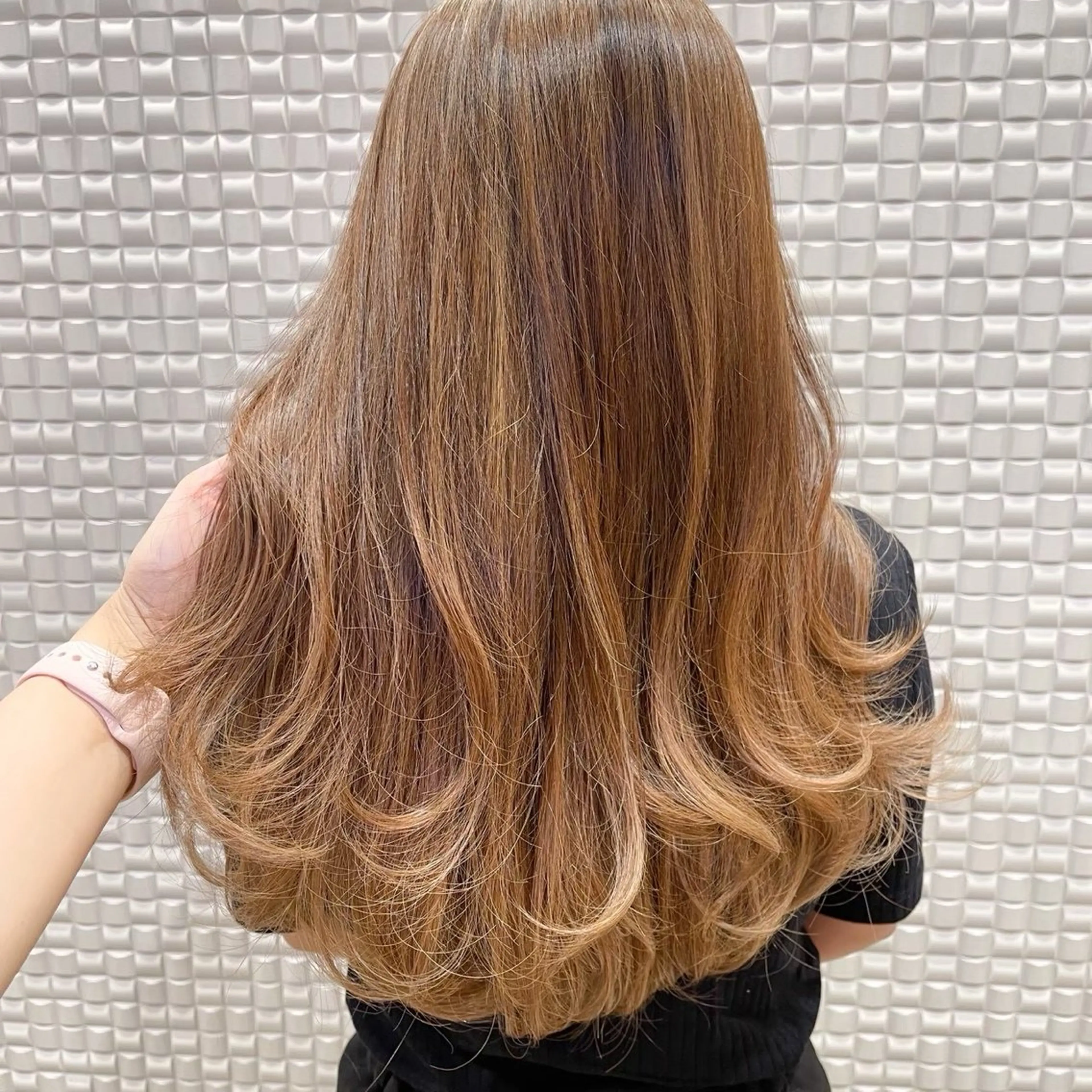 ロング カラー 平久保 唯那のヘアスタイル